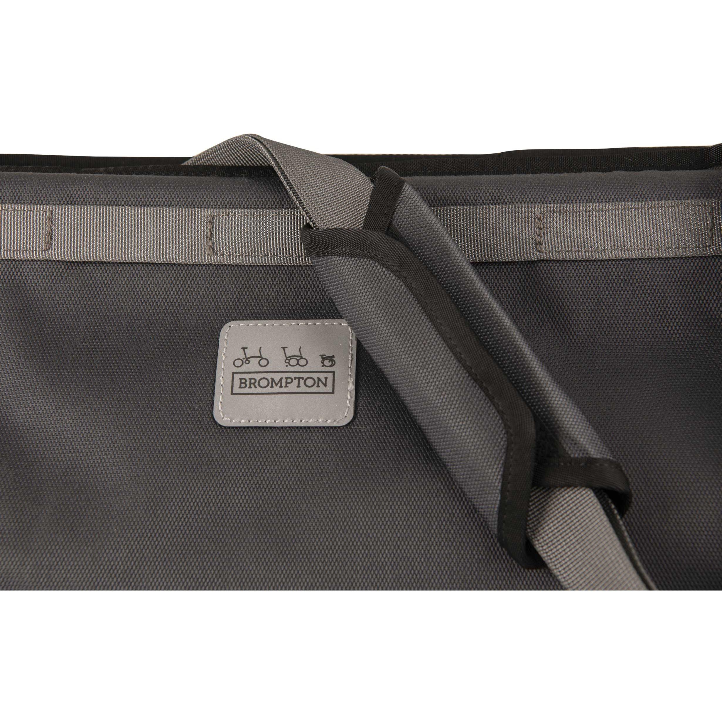 Grey - Brompton - Borough Basket Bag With Frame - Large - 4