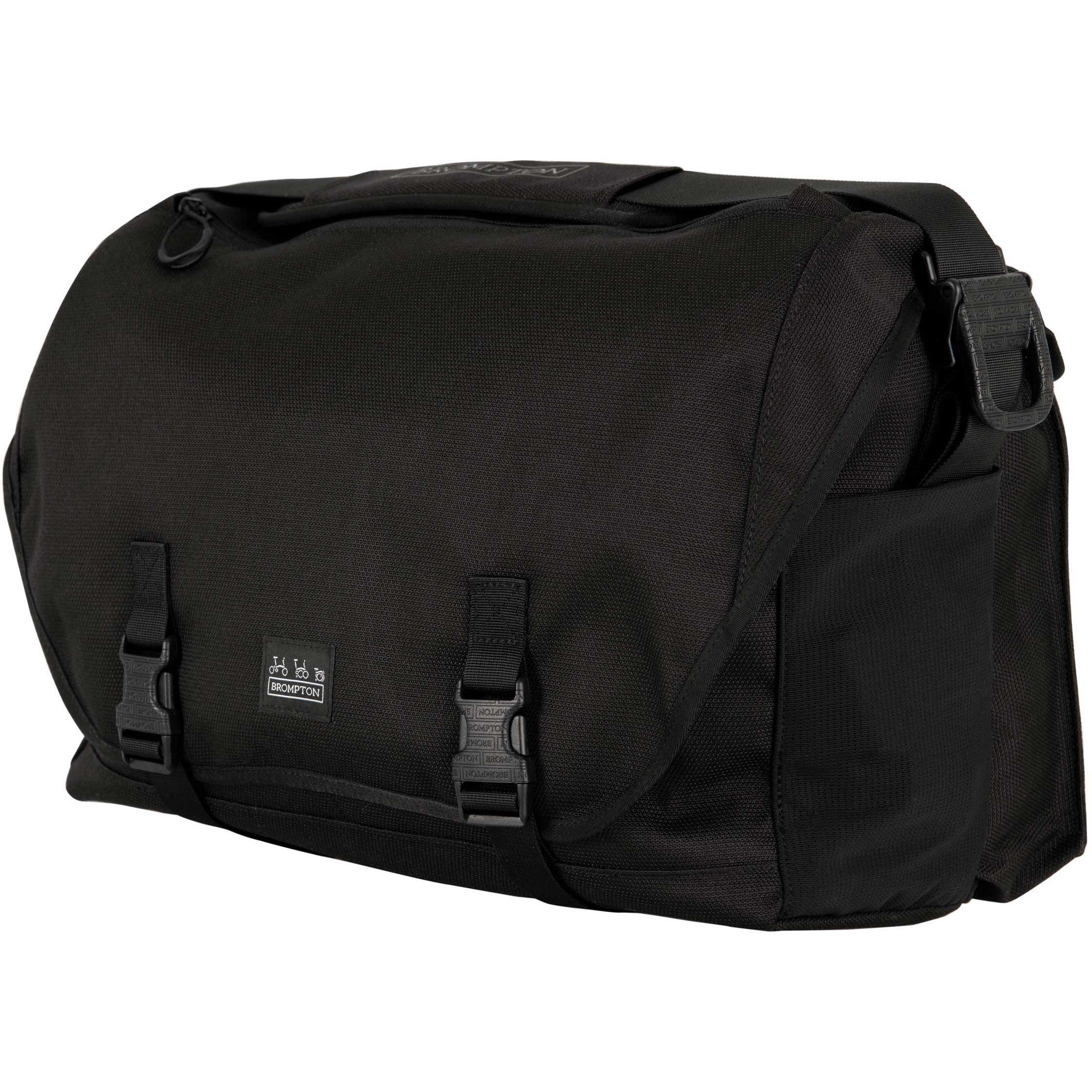 Black - Brompton - Metro Messenger Bag - Large Black - 2