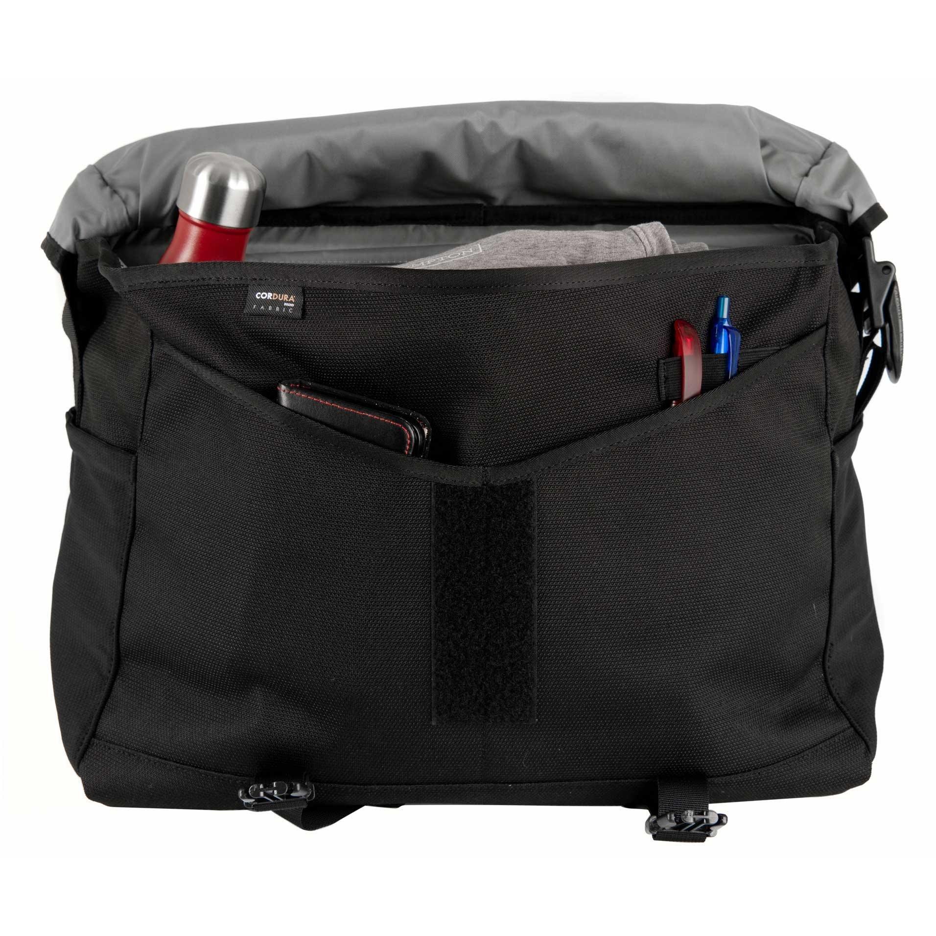 Black - Brompton - Metro Messenger Bag - Large Black - 4