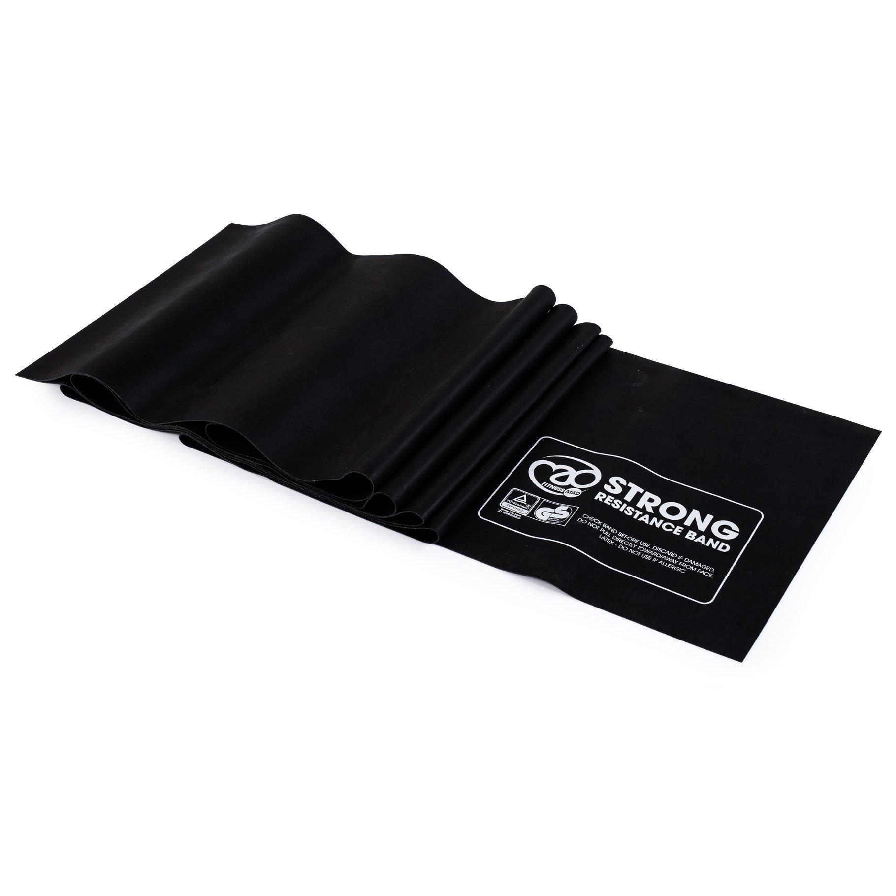 Black - Fitness-Mad - Resistance Band (Band Only) - Light / Medium / Str - 1