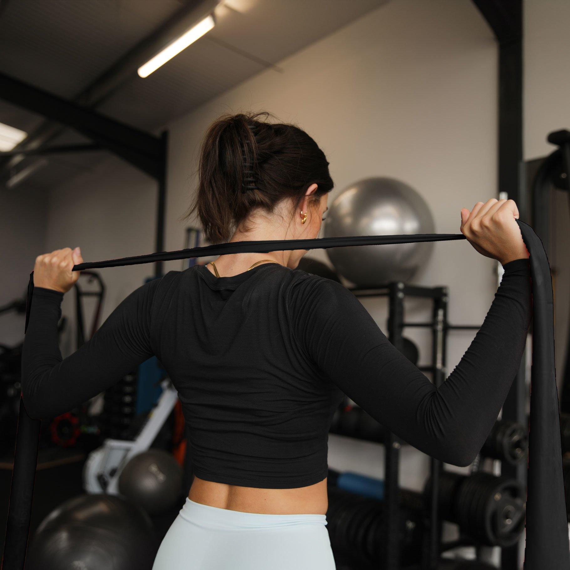 Black - Fitness-Mad - Resistance Band (Band Only) - Light / Medium / Str - 3