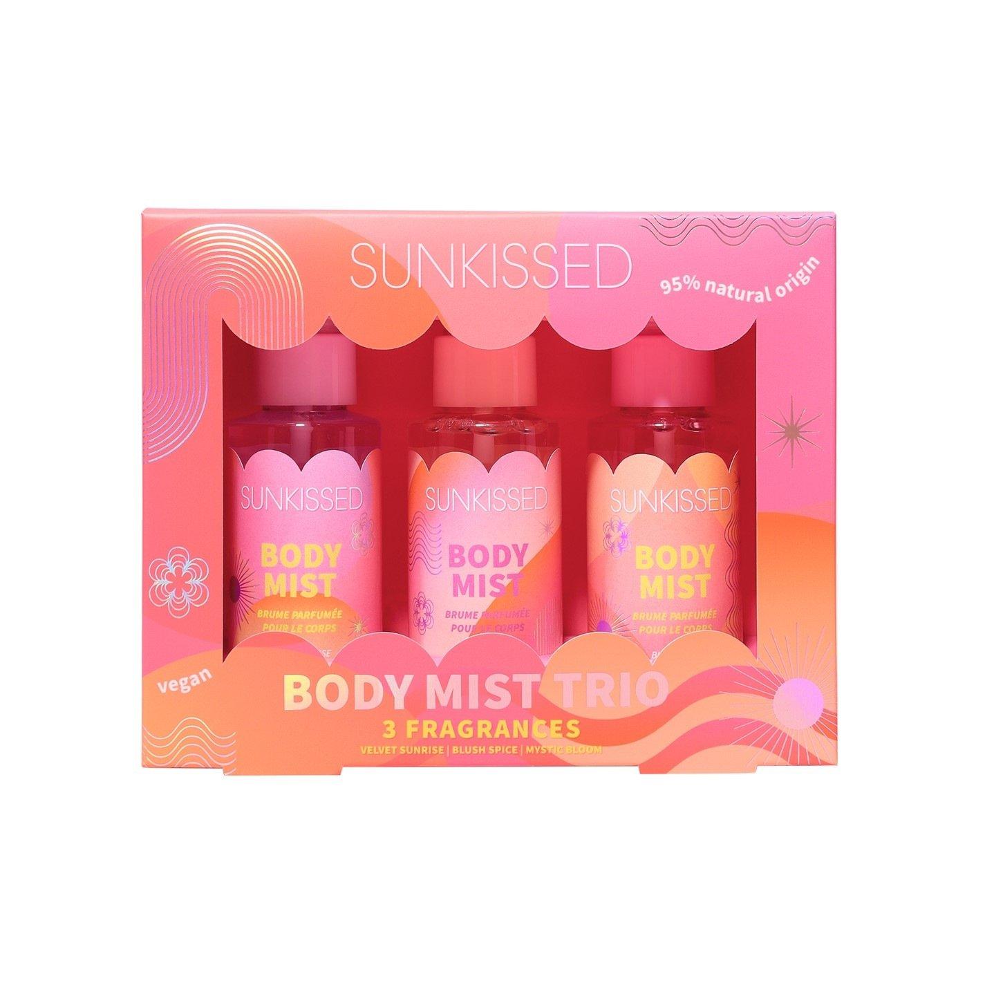Pink - Sunkissed - Women's 3 Piece Vegan Christmas Cosmetic Gifts for Her - 1