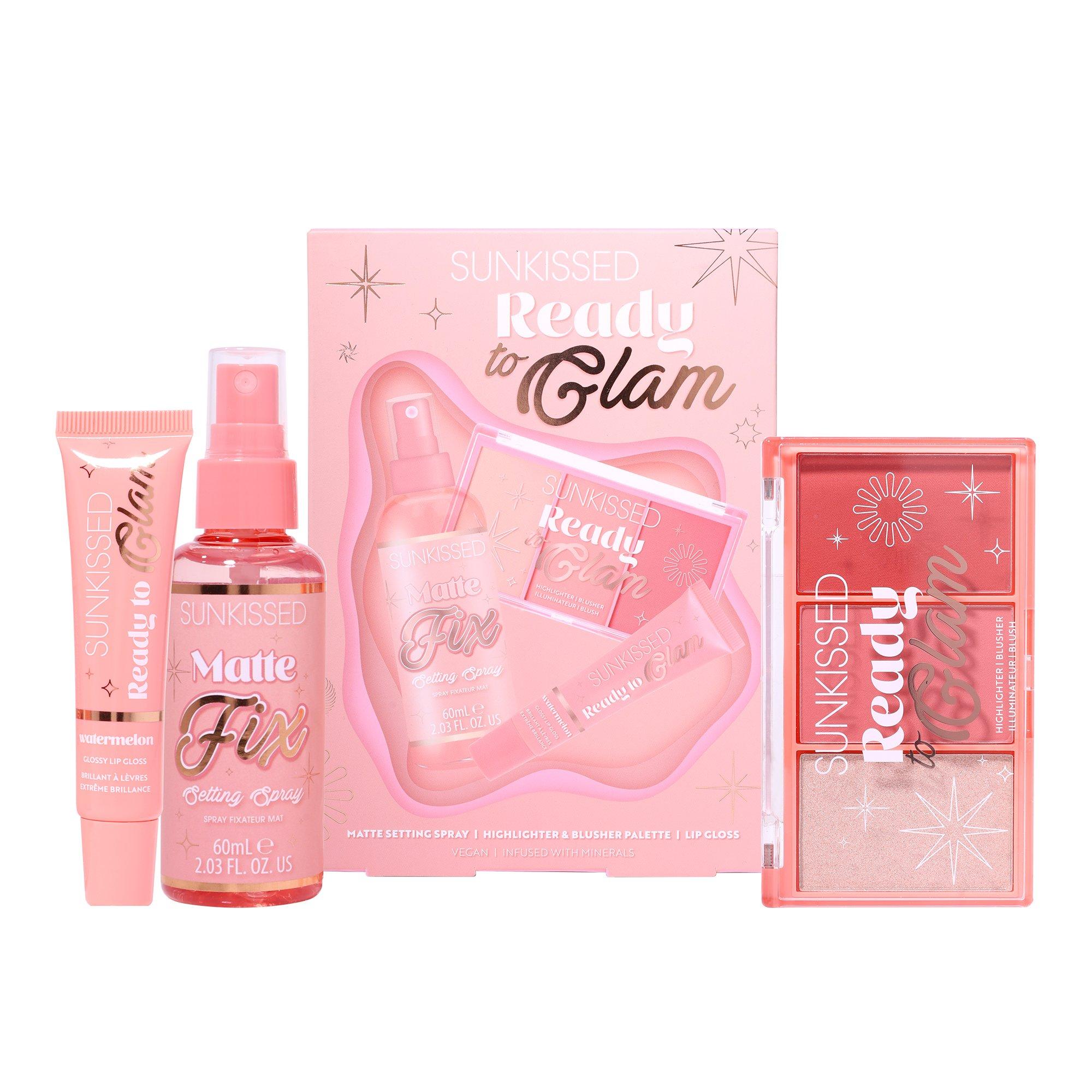 Pink - Sunkissed - Ready to Glam Vegan Christmas Cosmetic Gift Set