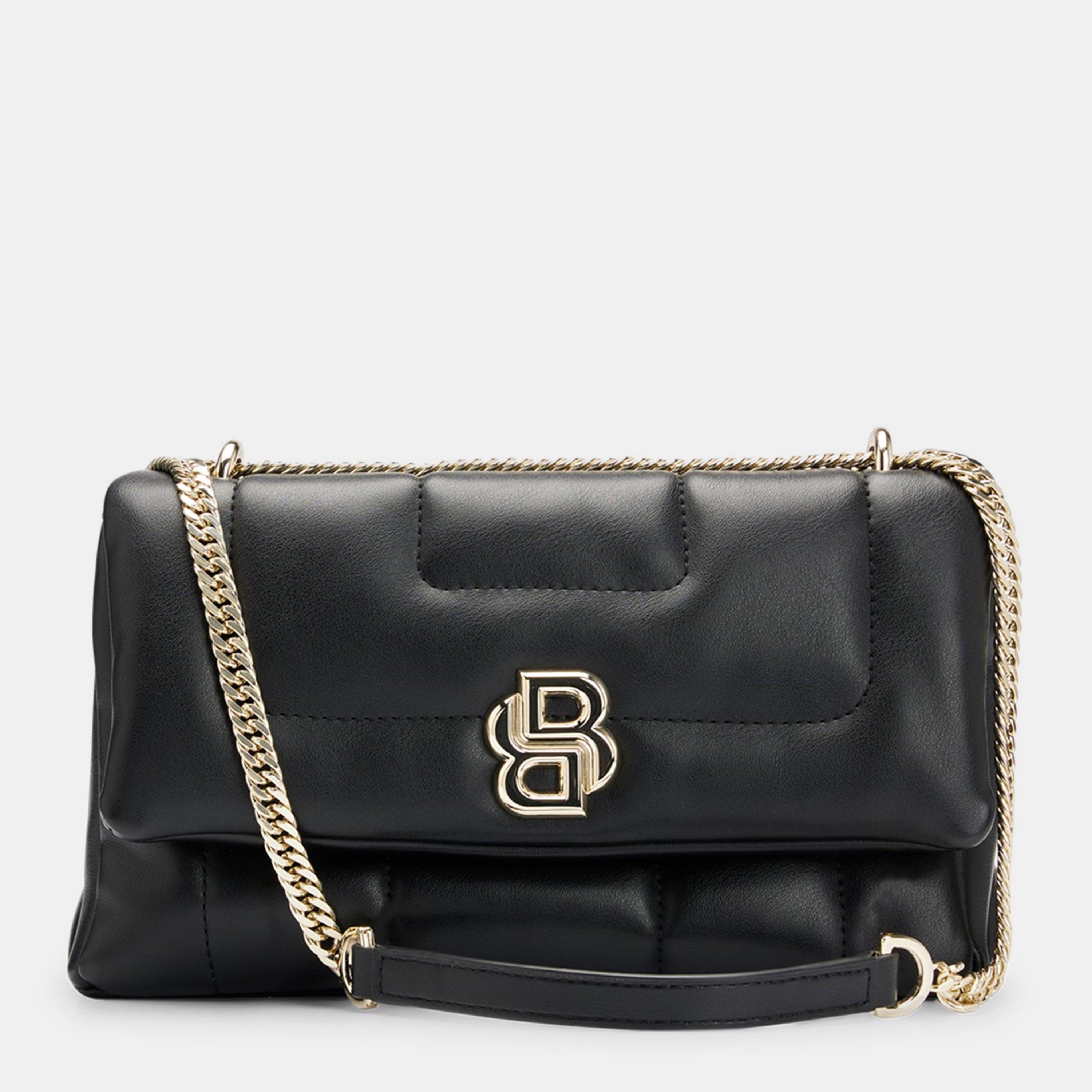 Black - Boss - Women's Double Monogram Shoulder Bag - 9