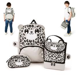 Zappi Co Animal Snow Leopard Backpack Set