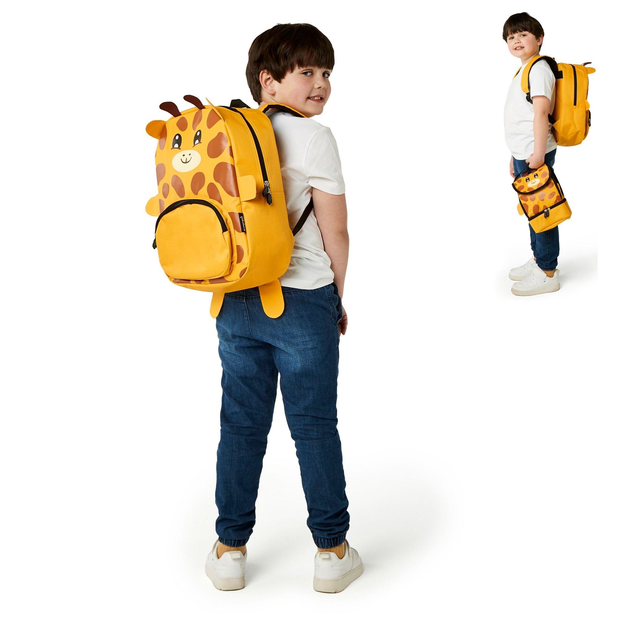 Multi - Zappi Co - Animal Snow Leopard Backpack Set - 6