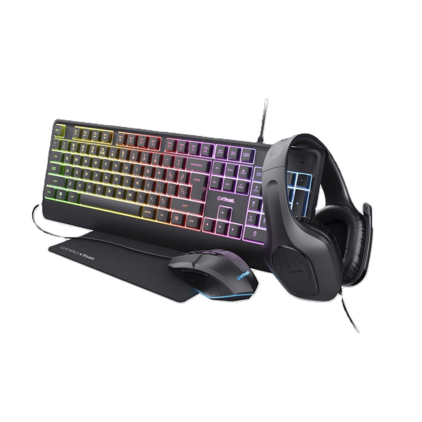 Trust GXT 792 Quadrox 4-in-1 Keyboard and Mouse Set