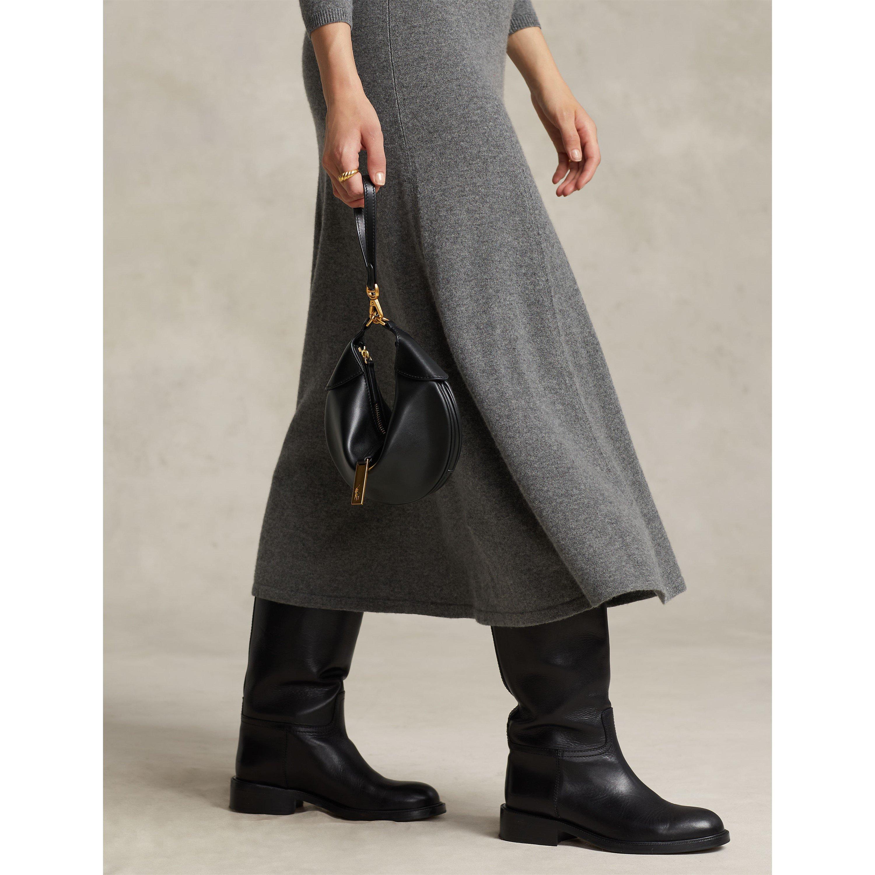 Black - Polo Ralph Lauren - Calfskin Mini Shoulder Bag - 7