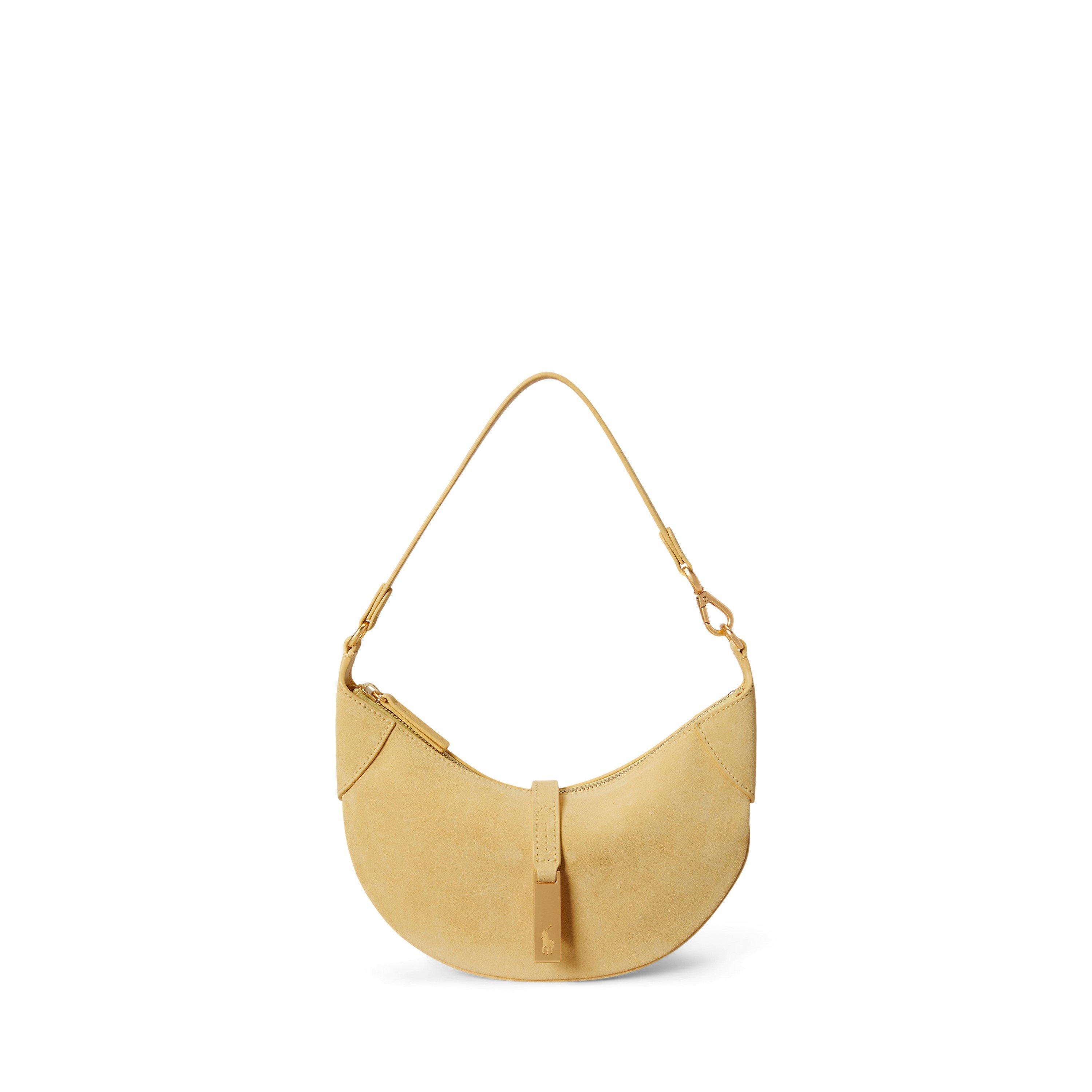 Polo Ralph Lauren Calfskin Mini Shoulder Bag - LEMON MERINGUE
