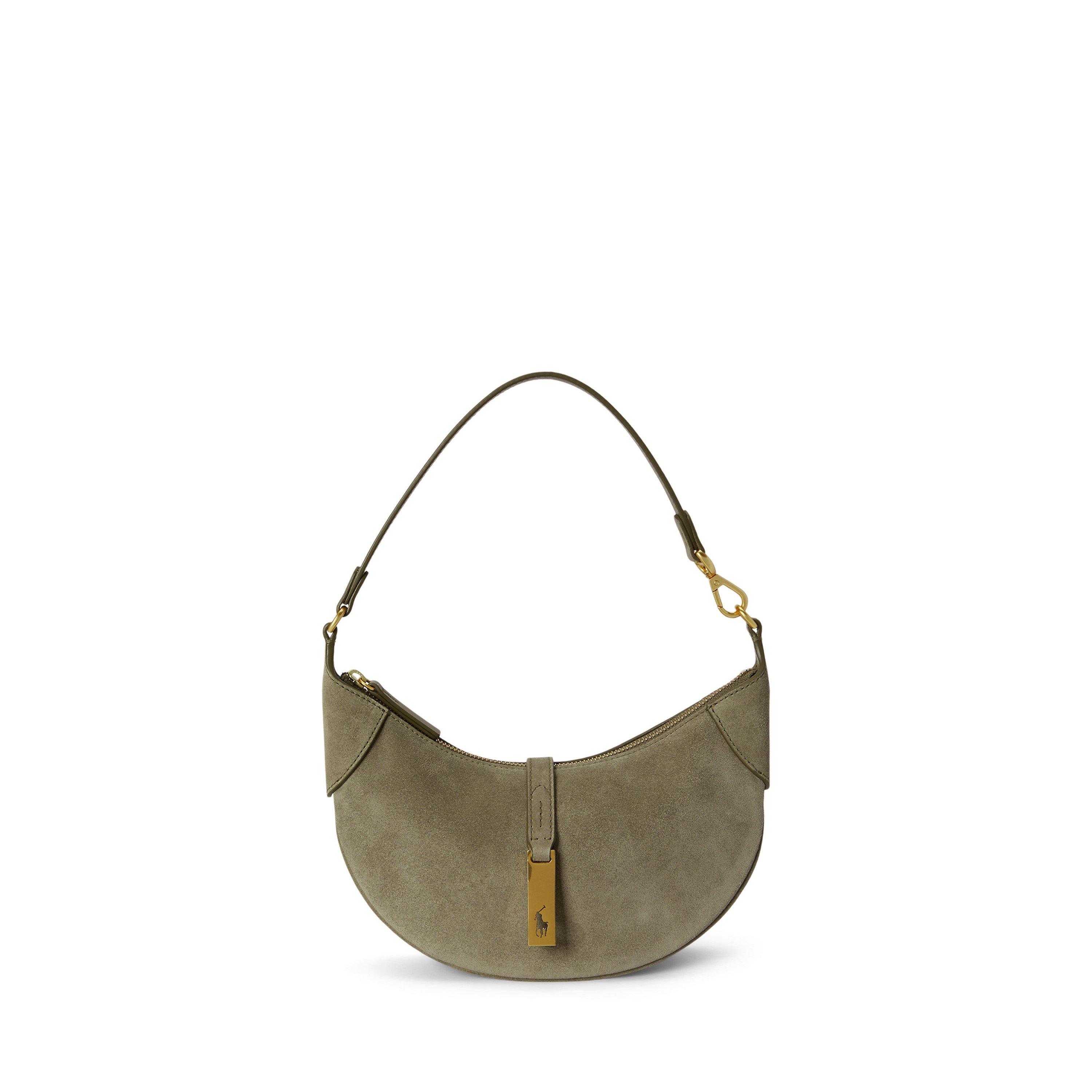 Polo Ralph Lauren Calfskin Mini Shoulder Bag - LIGHT OLIVE