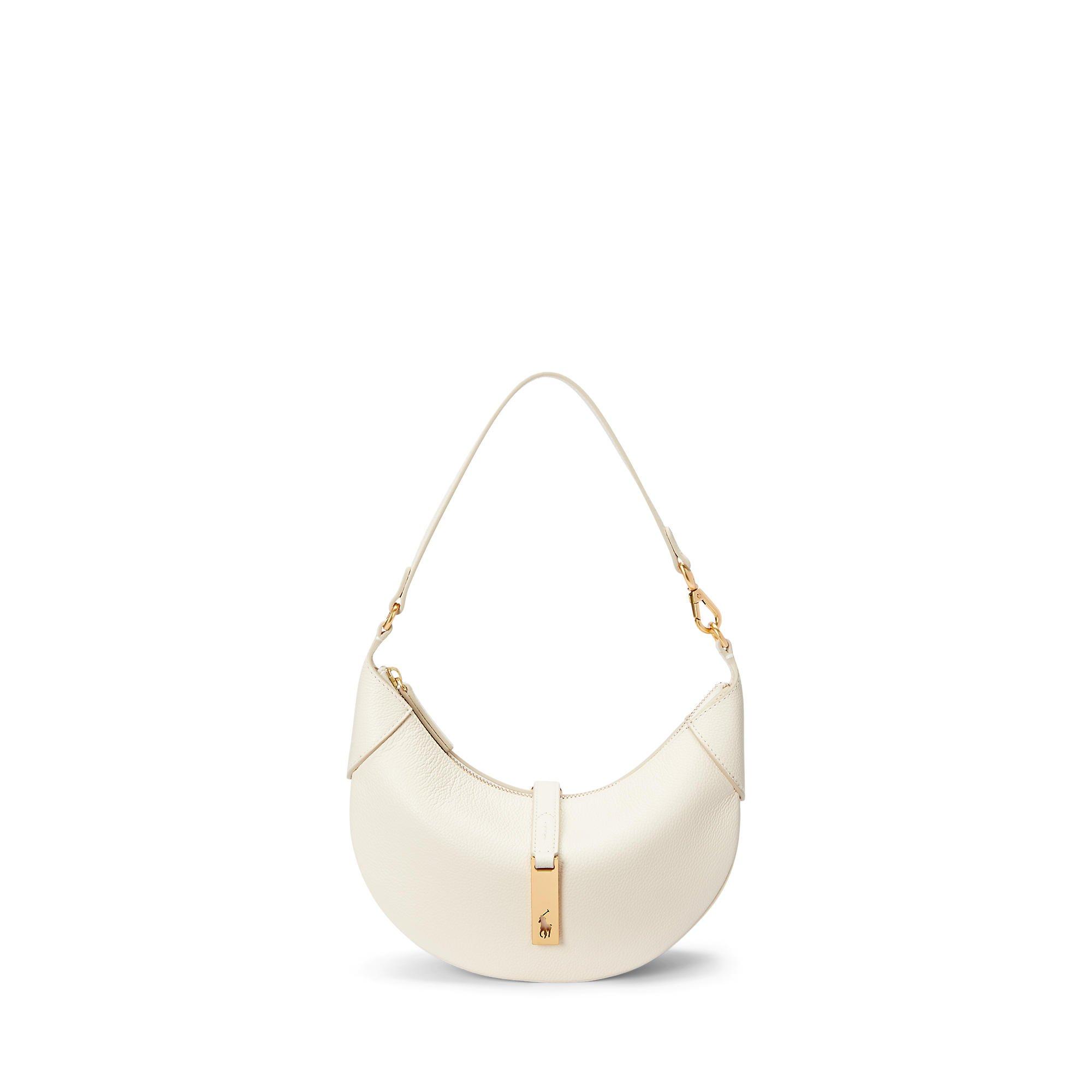 Polo Ralph Lauren Calfskin Mini Shoulder Bag - Ivory