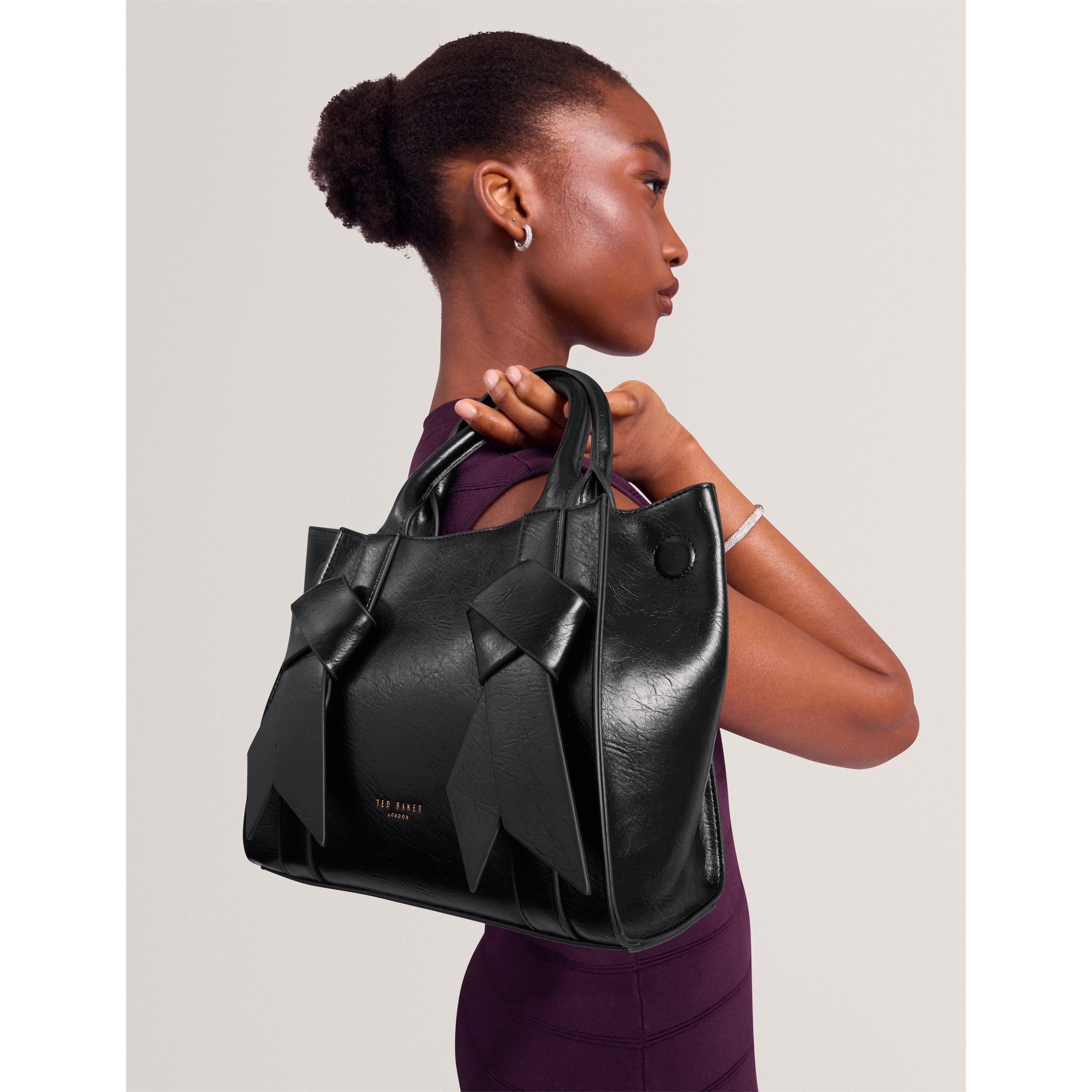 Black - Ted Baker - Ted Bow Medium Tote Ld71 - 5