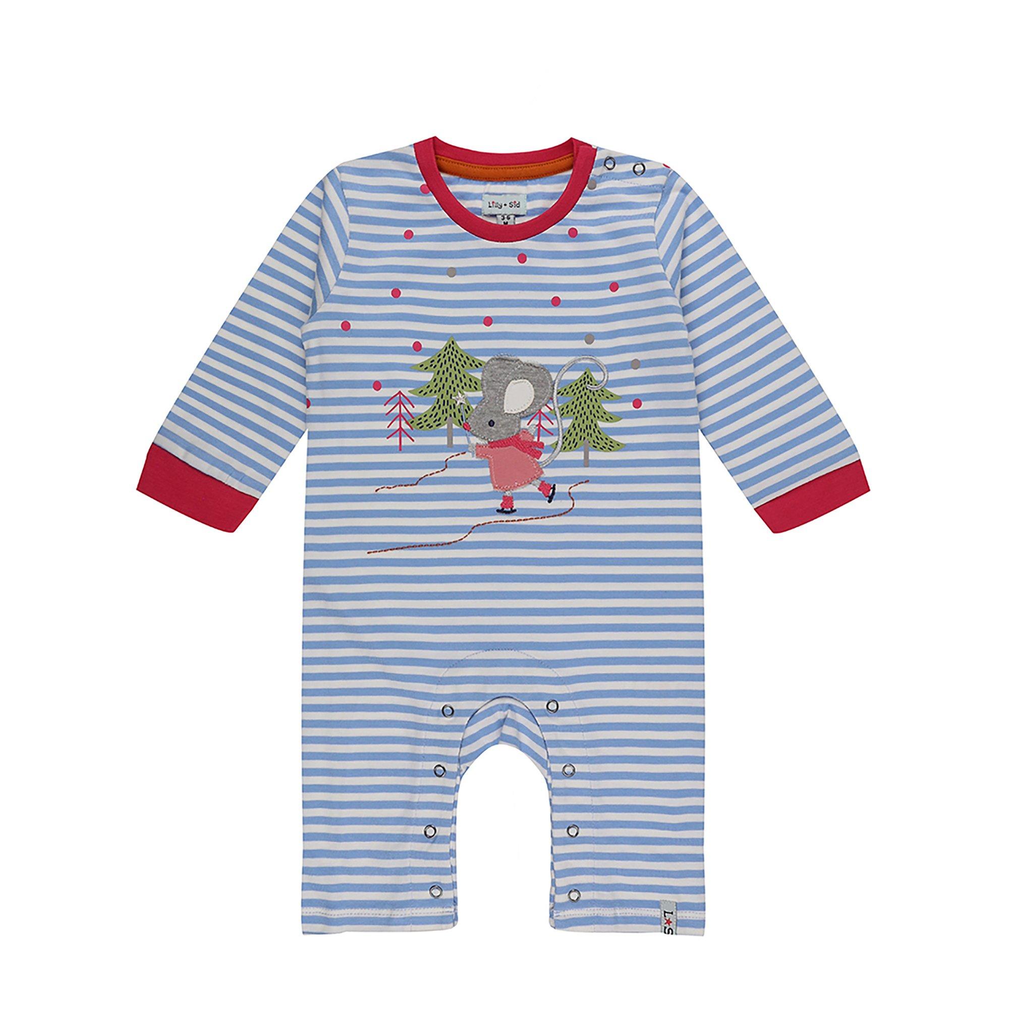 Lilly And Sid  Kids' Baby Bodysuit - Blue - 0-3 Months