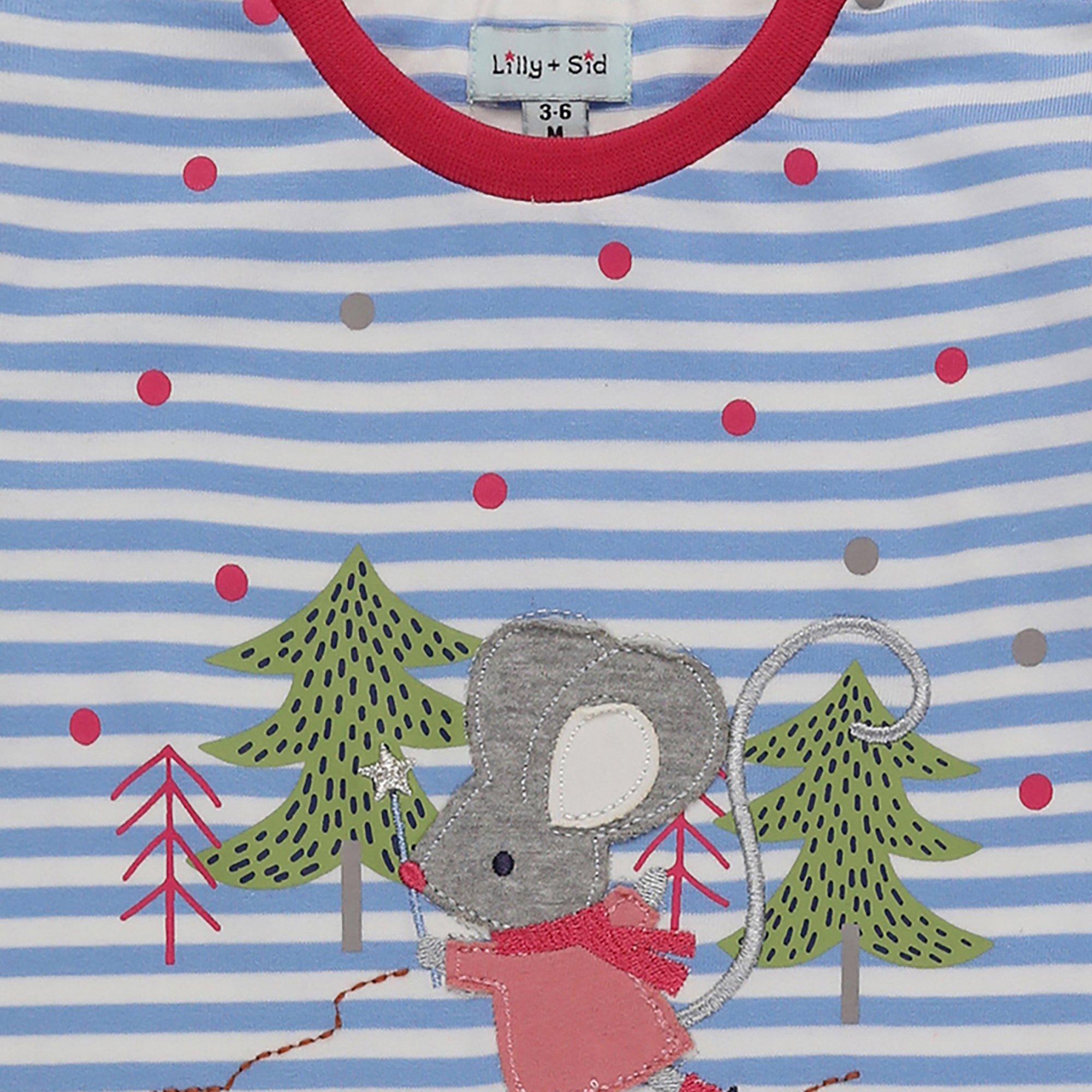 Blue - Lilly and Sid - Baby Bodysuit - 3