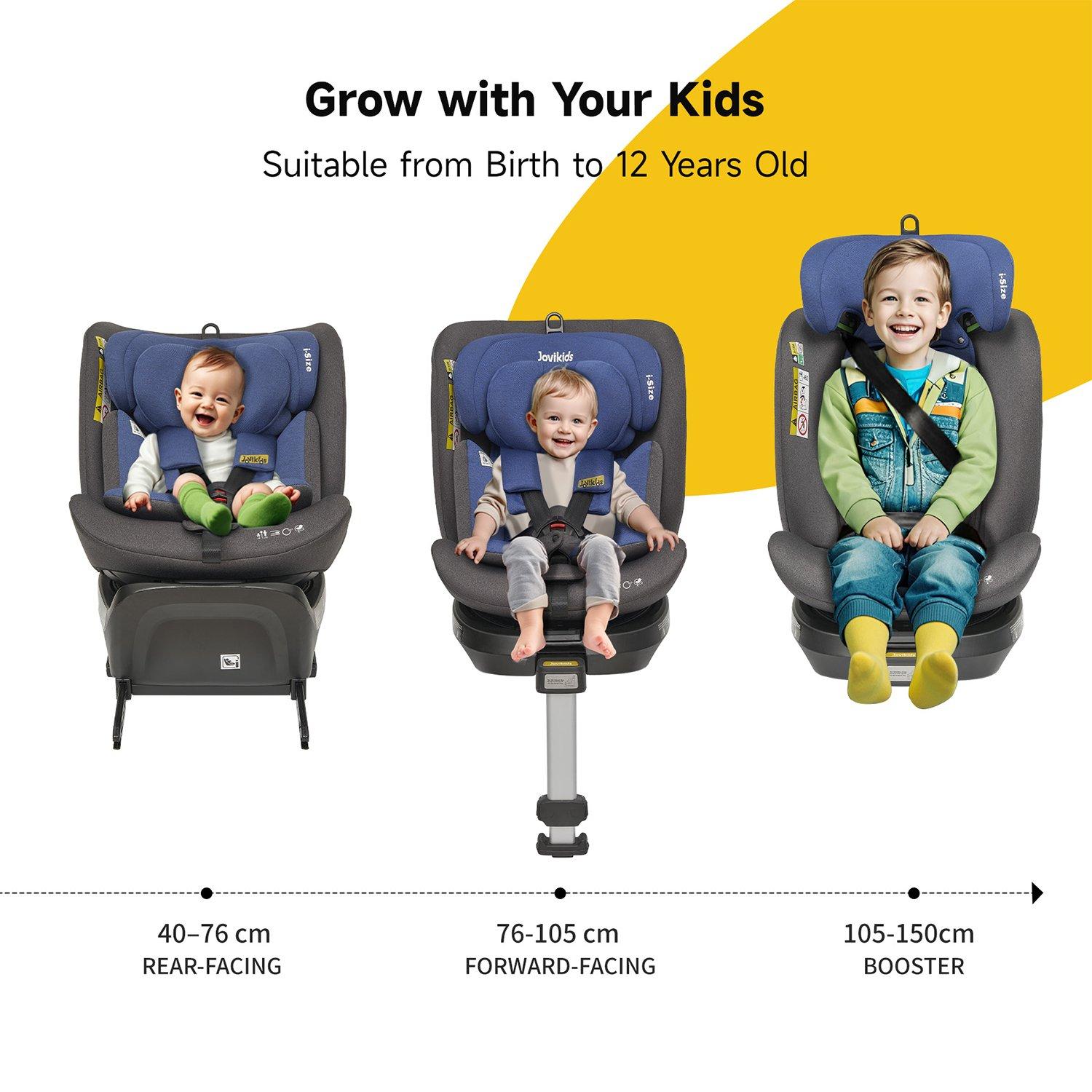 Blue - JoviKids - JoviKids Ranger Spin Car Seat - Blue - 2