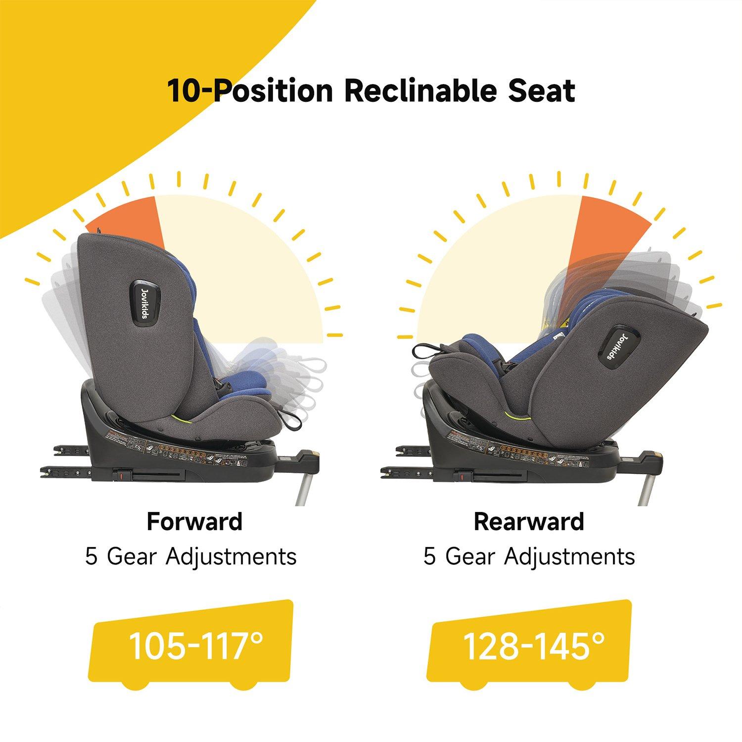 Blue - JoviKids - JoviKids Ranger Spin Car Seat - Blue - 4