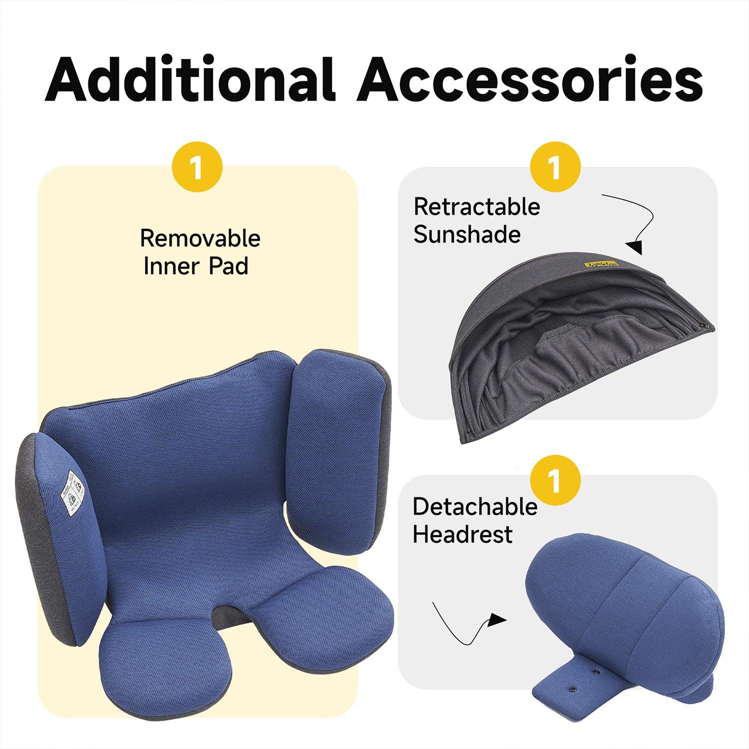 Blue - JoviKids - JoviKids Ranger Spin Car Seat - Blue - 6