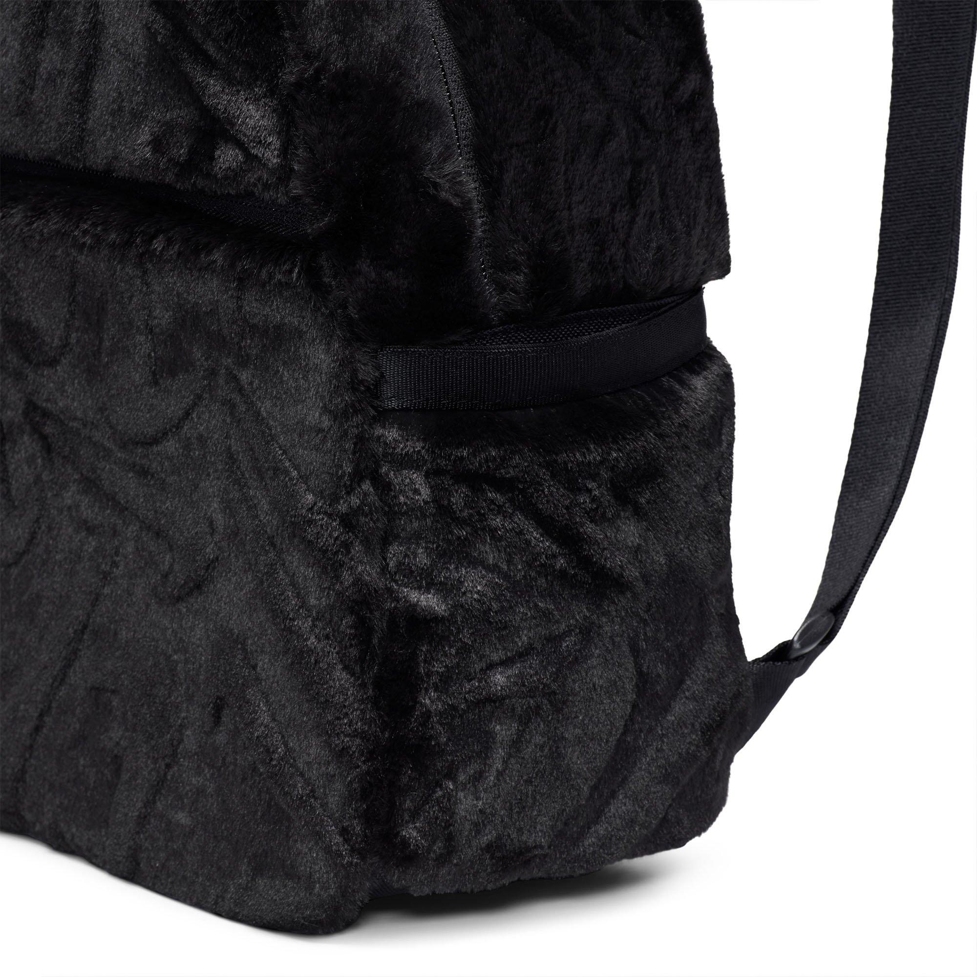 Black/Blk/Black - Nike - Sportswear Futura Faux Fur Womens Mini Backpack - 6