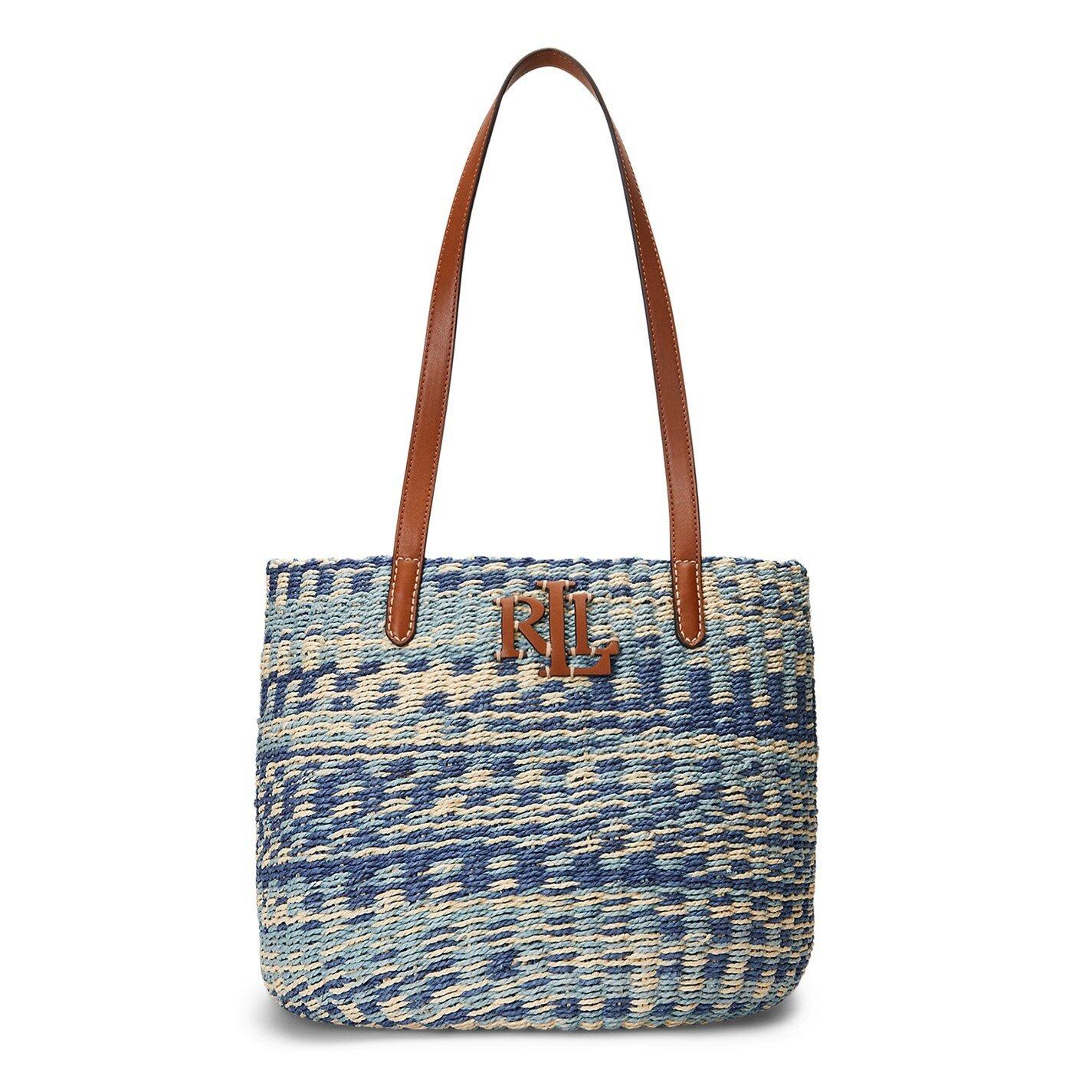 Leather Tote Ralph Lauren Crochet Straw Summer Bag Crochet Mini Bucket Bag  By Polo Ralph Lauren Accessories Rent - Main Image