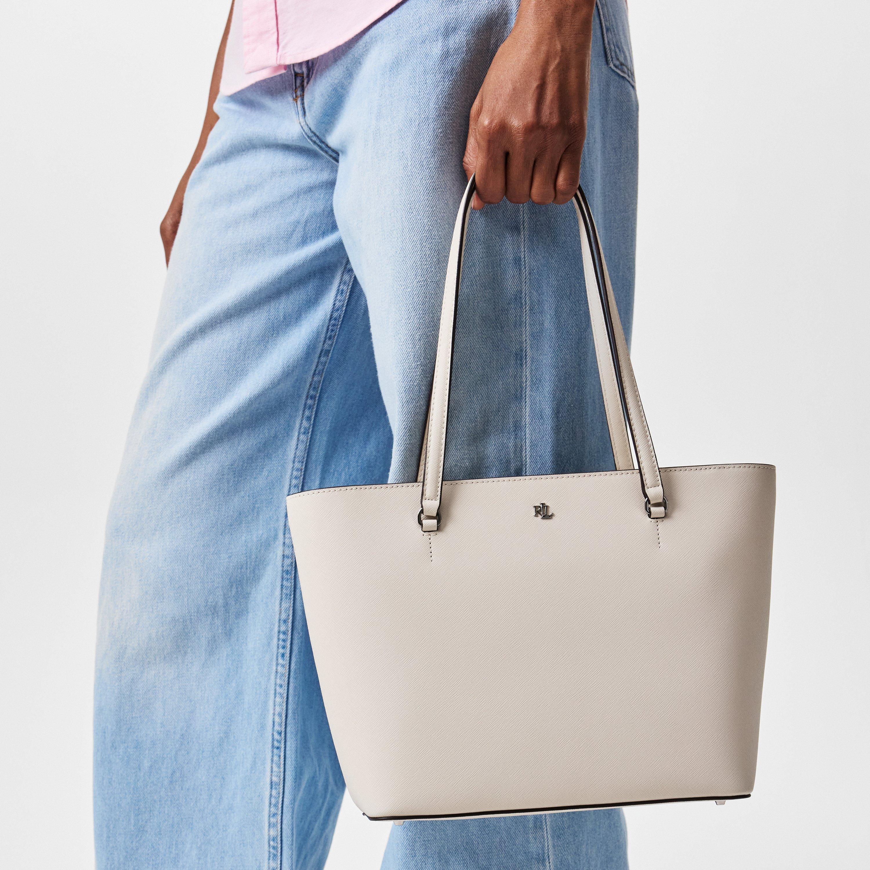 SOFT WHITE - Lauren by Ralph Lauren - Medium Karly Tote - 3