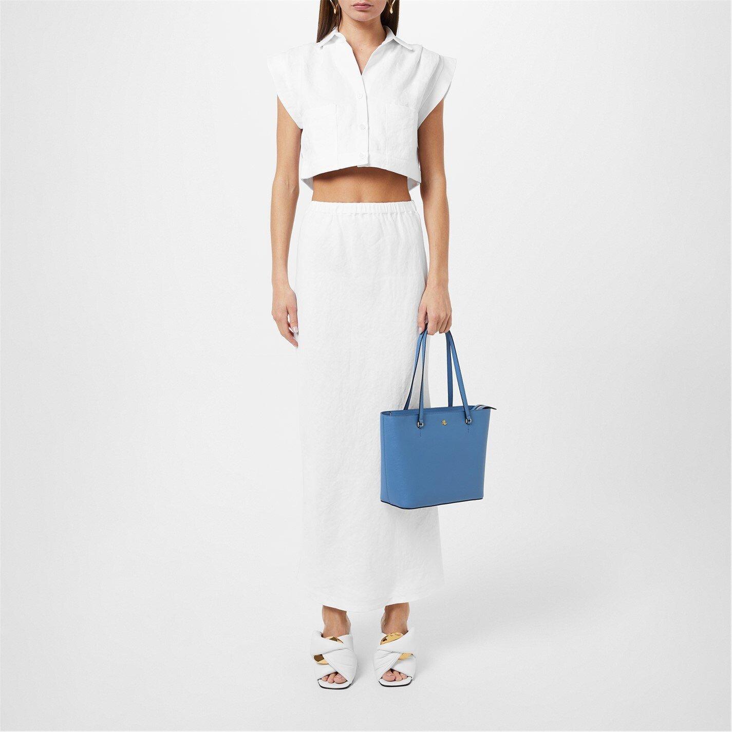 Pale Azure - Lauren by Ralph Lauren - Medium Karly Tote - 5