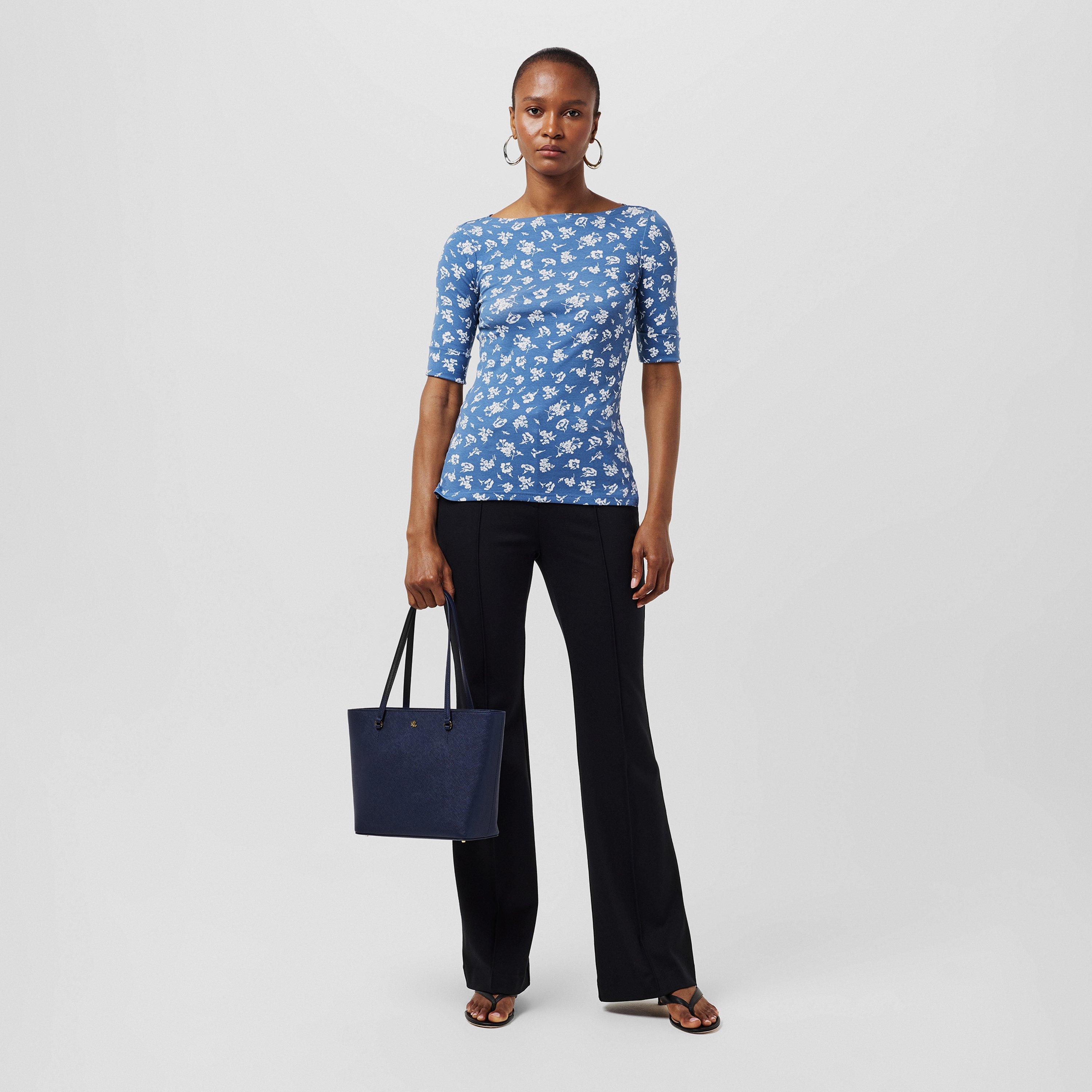 REFINED NAVY - Lauren by Ralph Lauren - Medium Karly Tote - 7