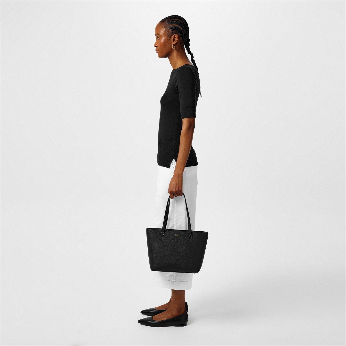 Black - Lauren by Ralph Lauren - Medium Karly Tote - 3