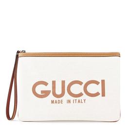 Gucci Logo Print Clutch