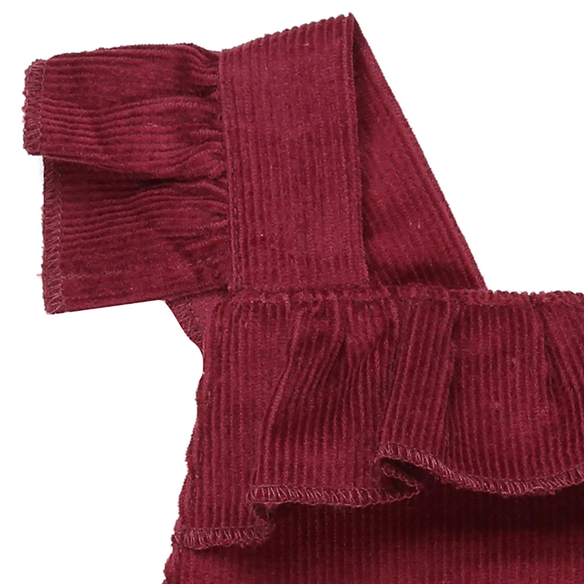Borgogna - Lilly and Sid - Cord Baby Bodysuit - 3