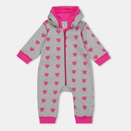 Lilly and Sid and Sid Hooded Borough Baffle Quilted Jacket Bodysuit Girls