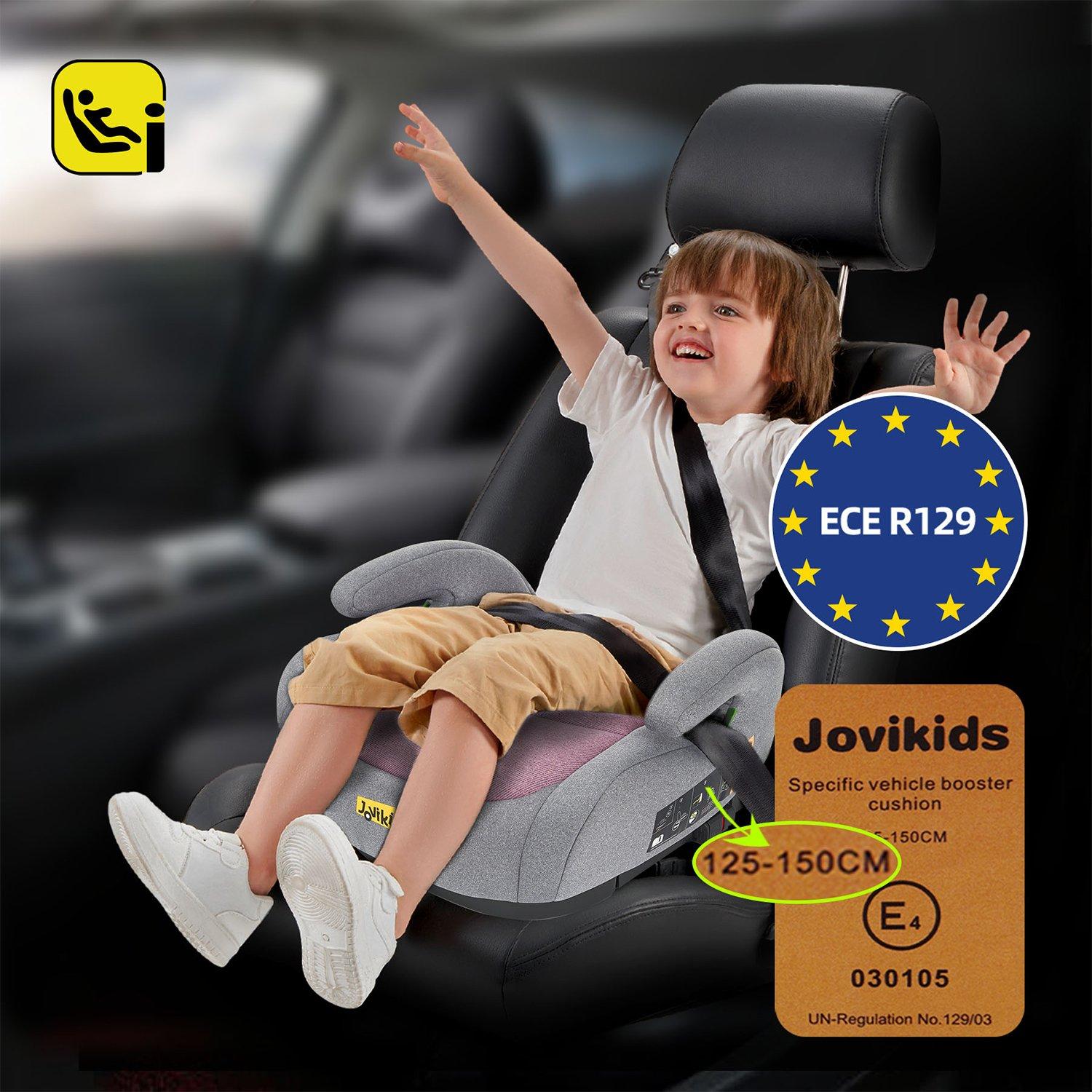 Pink - JoviKids - JoviKids Ohho Booster Car Seat - Pink - 3