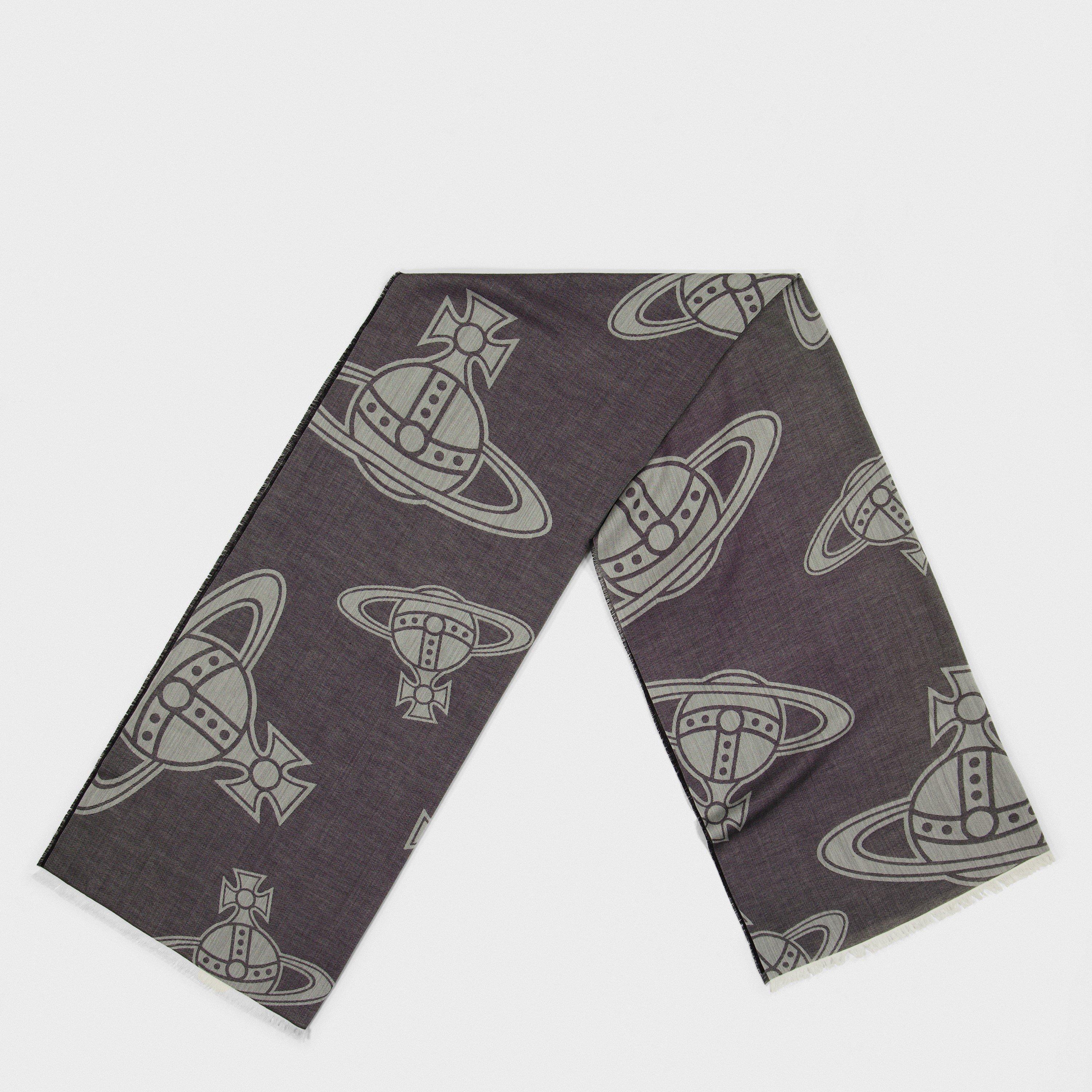 Black - Vivienne Westwood - Men's Viv Allover Lightweight Scarf - 1