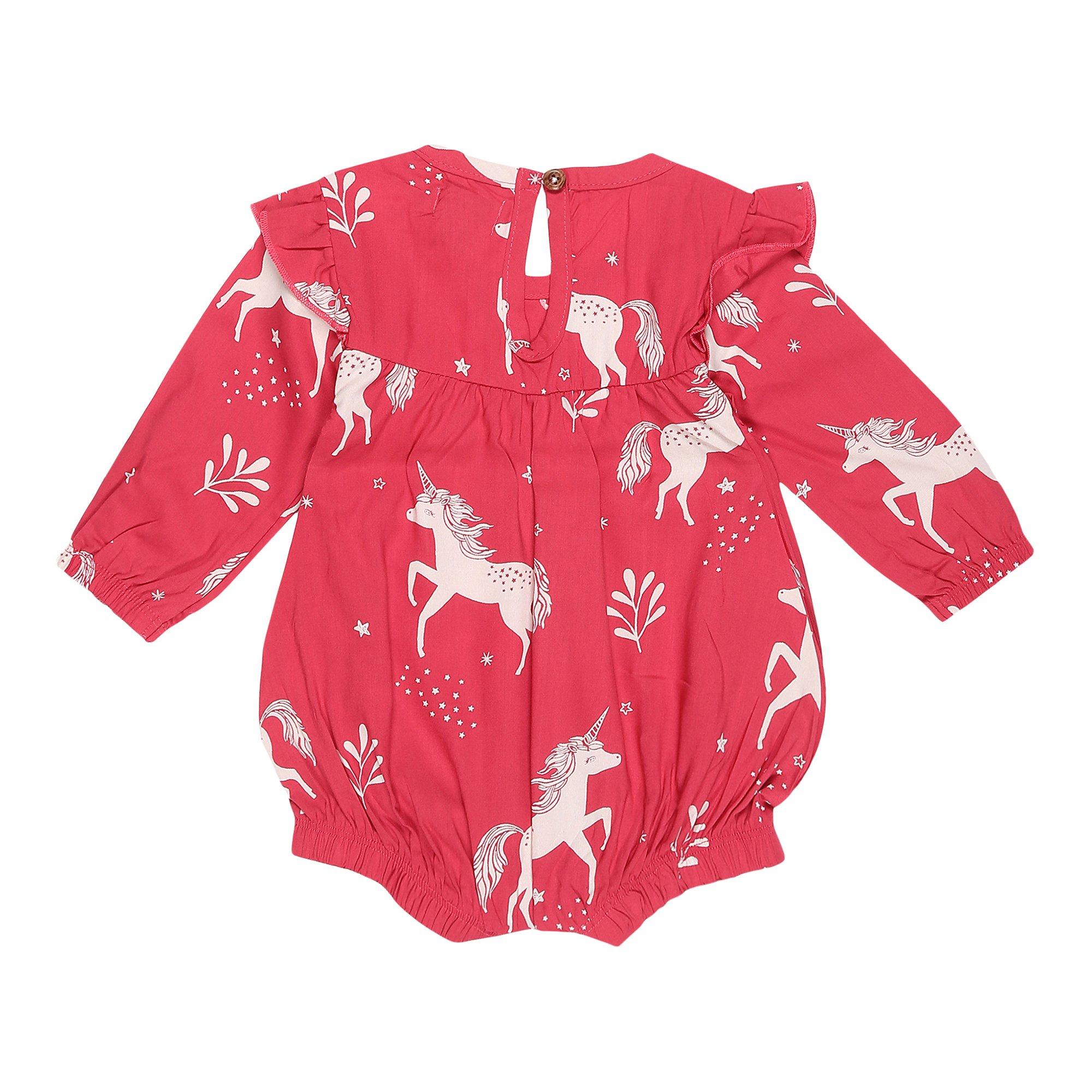 Pink - Lilly and Sid - Unicorn Bubble Baby Bodysuit - 2