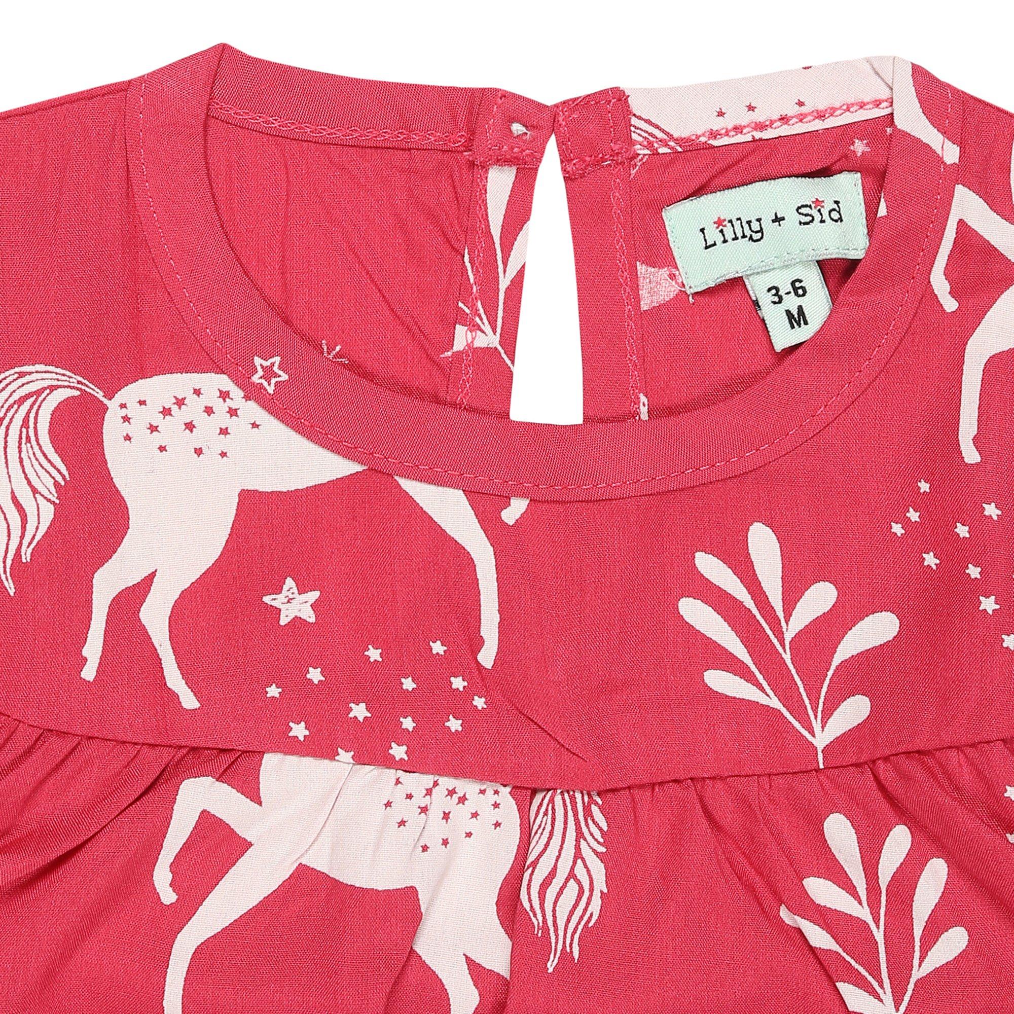 Pink - Lilly and Sid - Unicorn Bubble Baby Bodysuit - 3