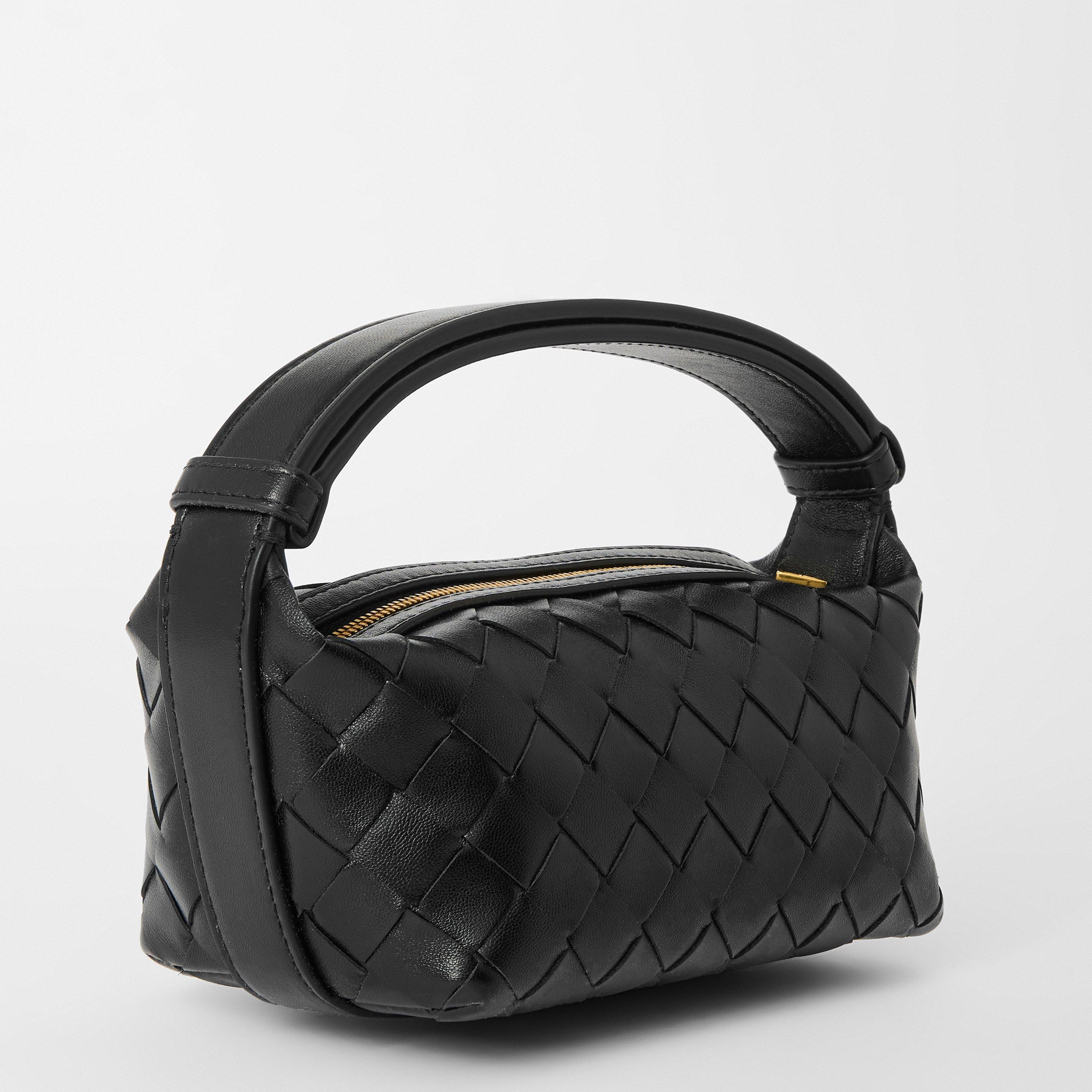 Black - Bottega Veneta - Women's Wallace Mini Bag - 2