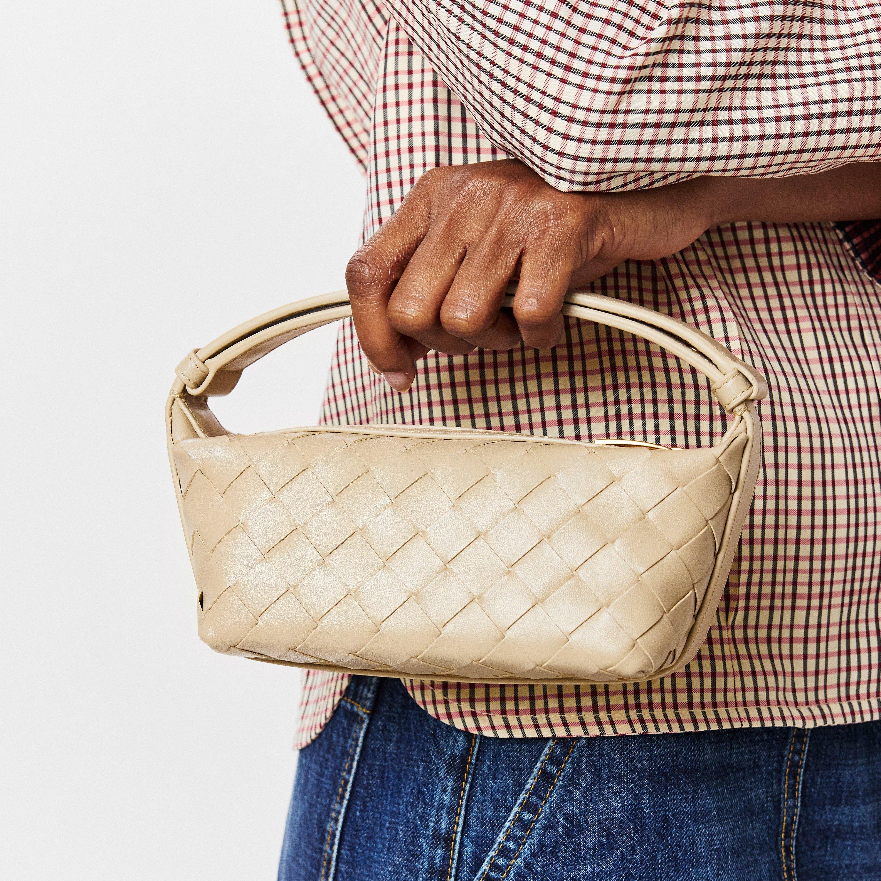 Ecru - Bottega Veneta - Women's Wallace Mini Bag - 3