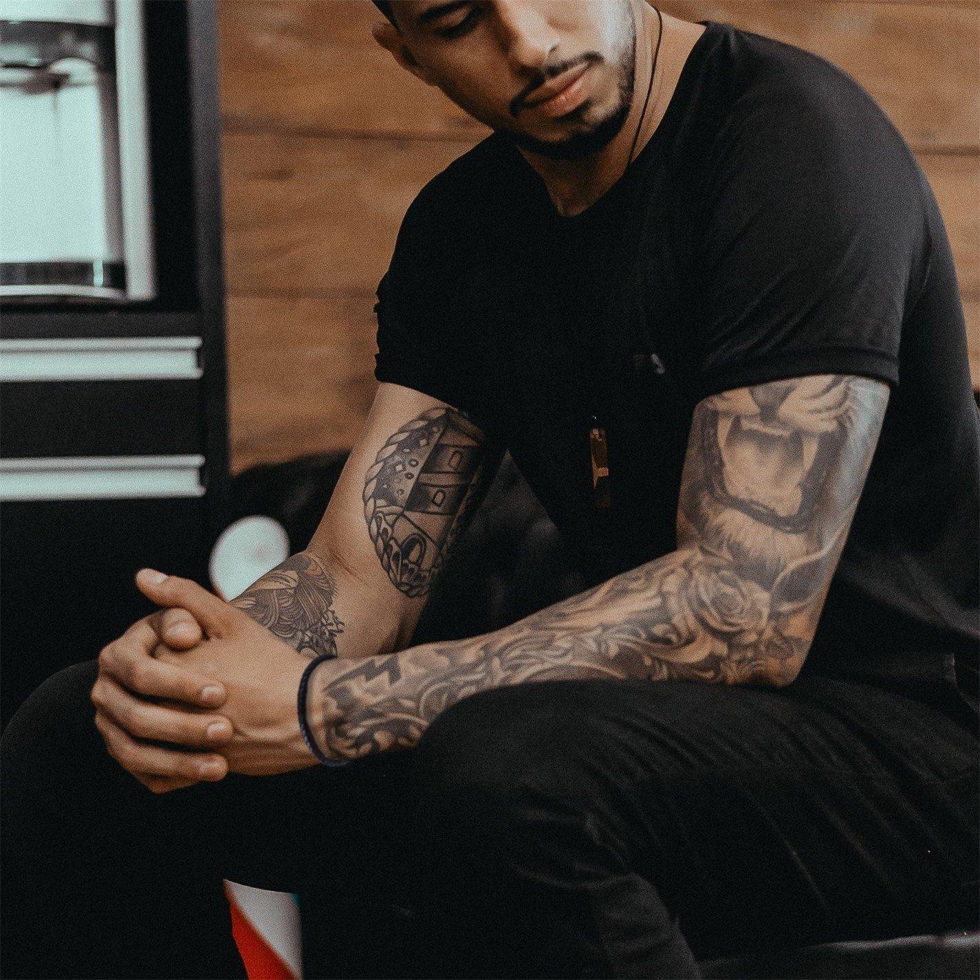 Black - Aye Do Gifts - Mens Black Leather Rope Bracelet 6323-NP-MLEAROPB - 5