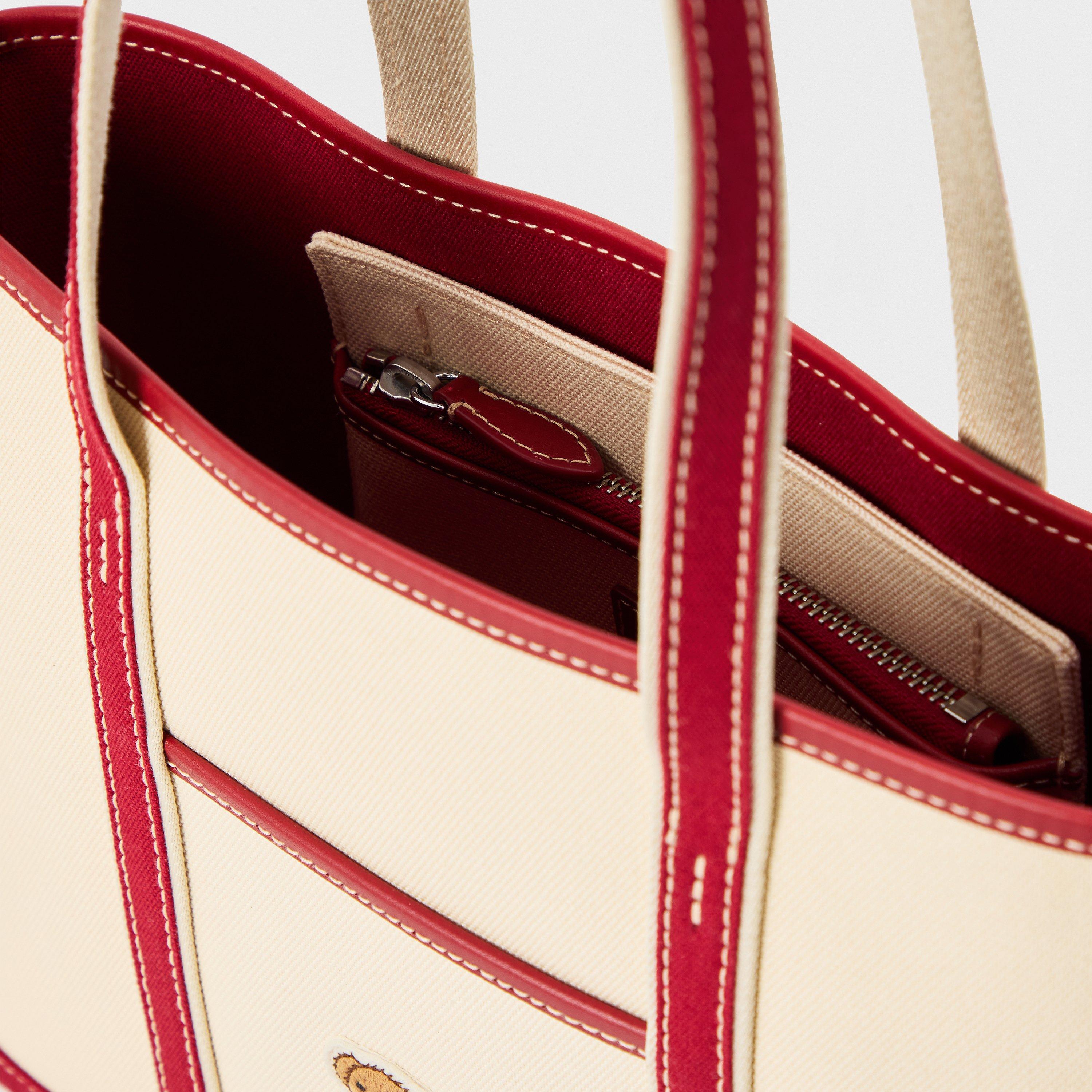 Ecru - Polo Ralph Lauren - Women's Bear Tote Bag - 5