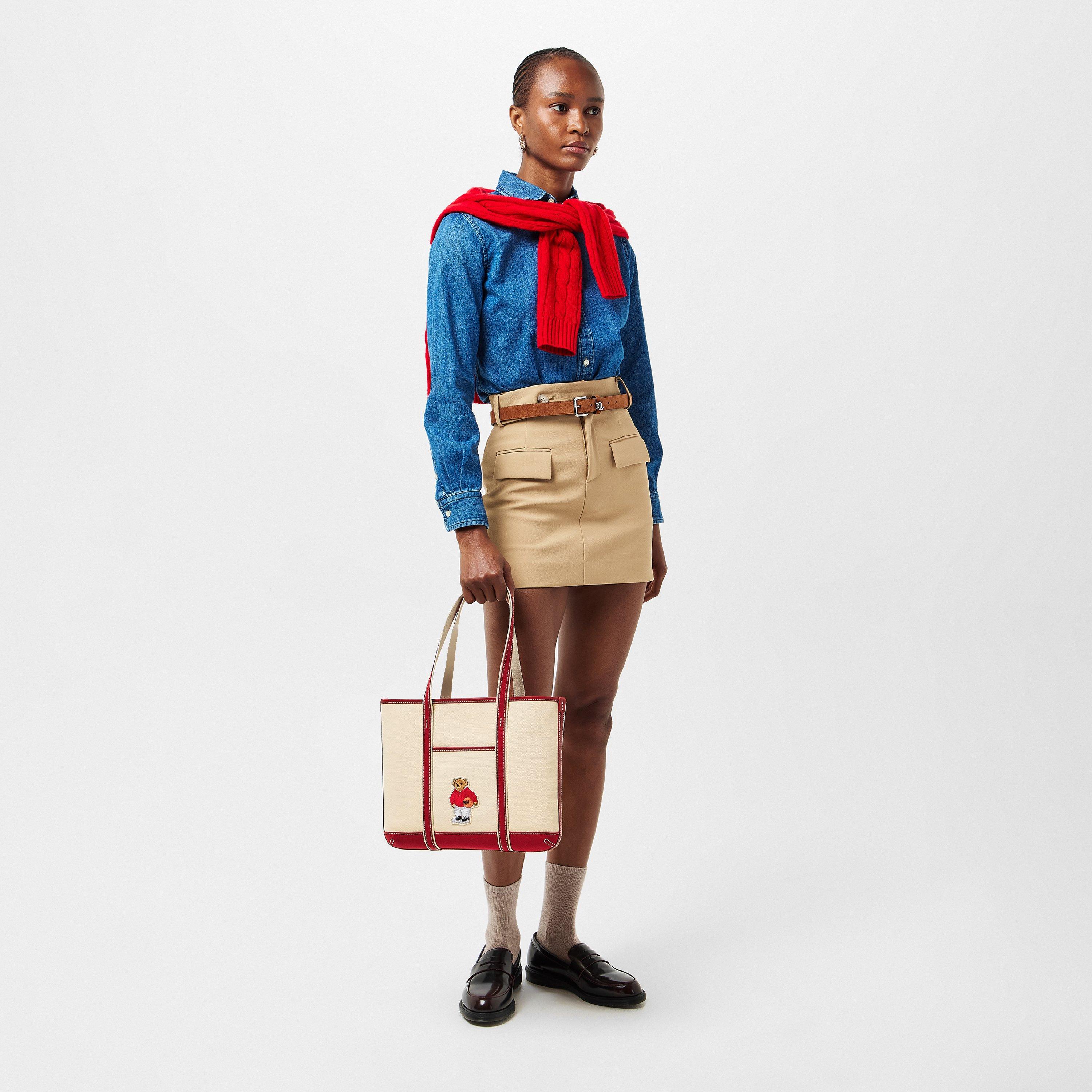 Ecru - Polo Ralph Lauren - Women's Bear Tote Bag - 6