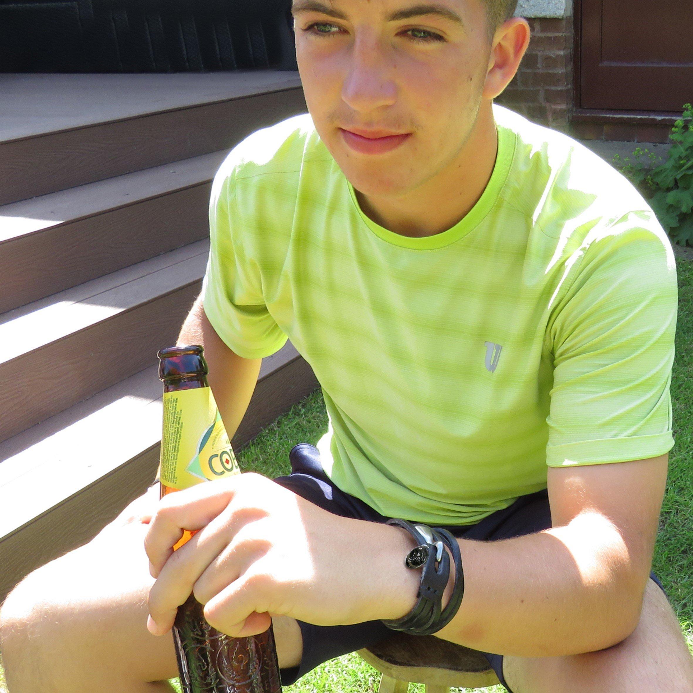 Brown - Aye Do Gifts - Mens Brown Leather Wrap 5639-NP-MWRAPB - 2