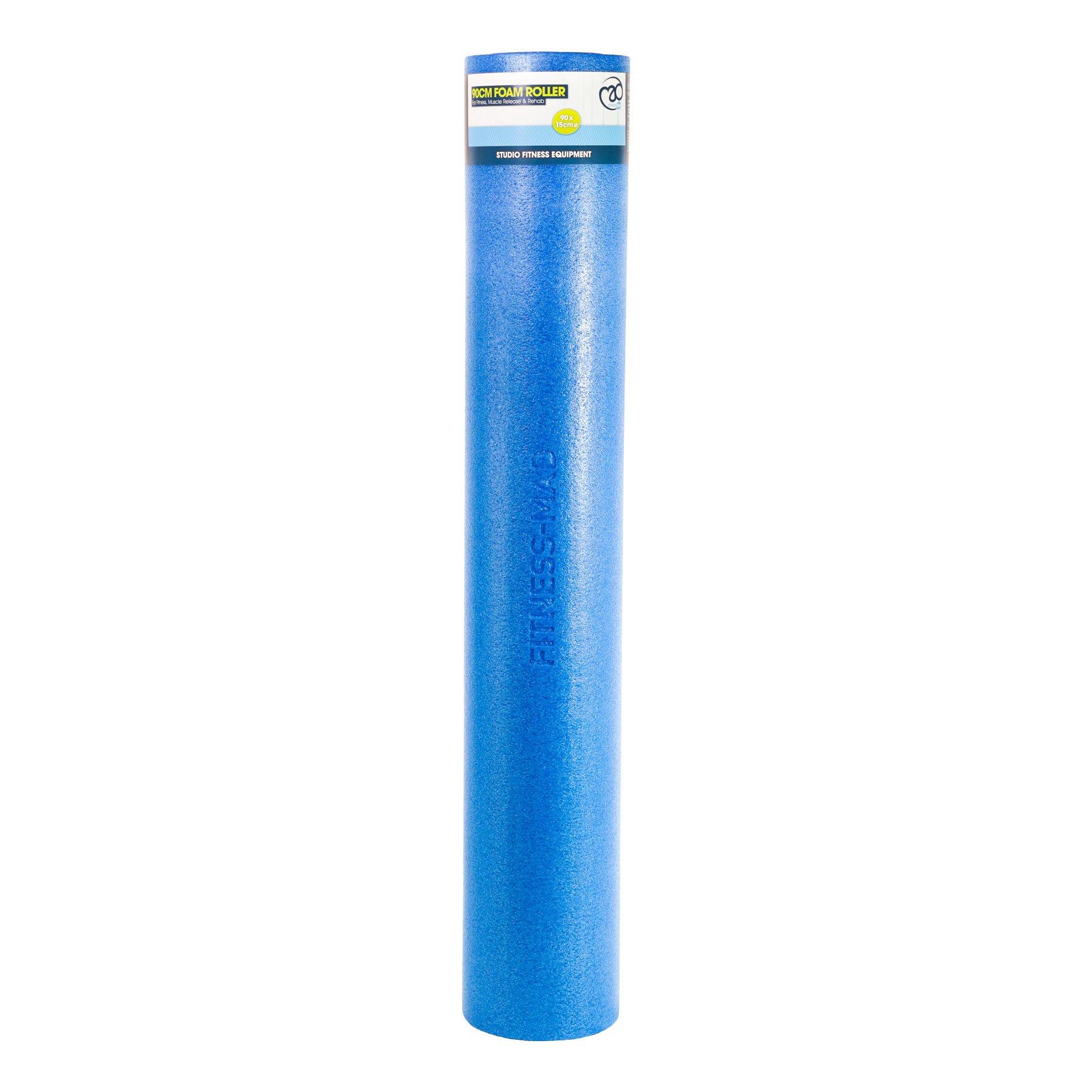 Blue - Fitness-Mad - 90cm Foam Roller - 8