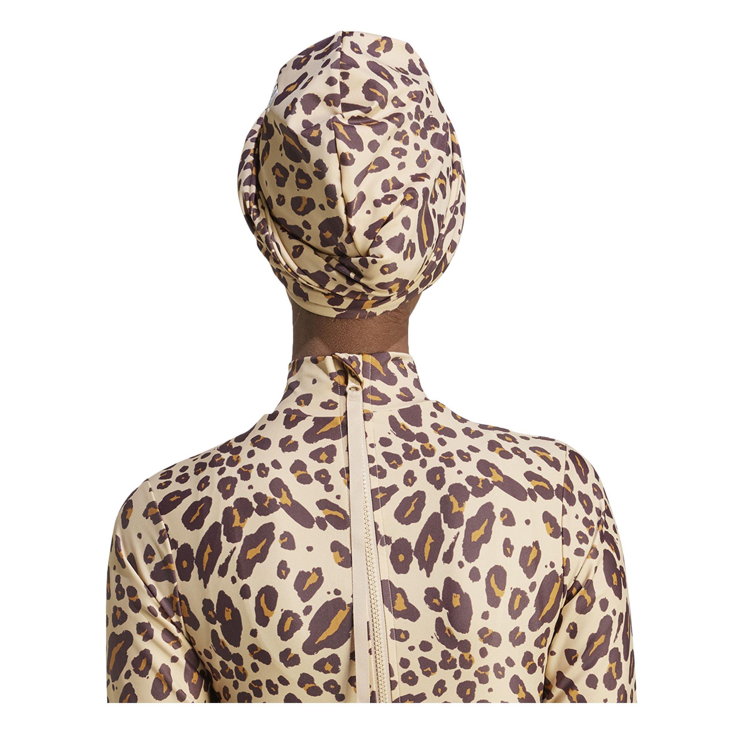 Brun/Hvid - adidas - Solid / Animal-Print Reversible Turban Womens - 3