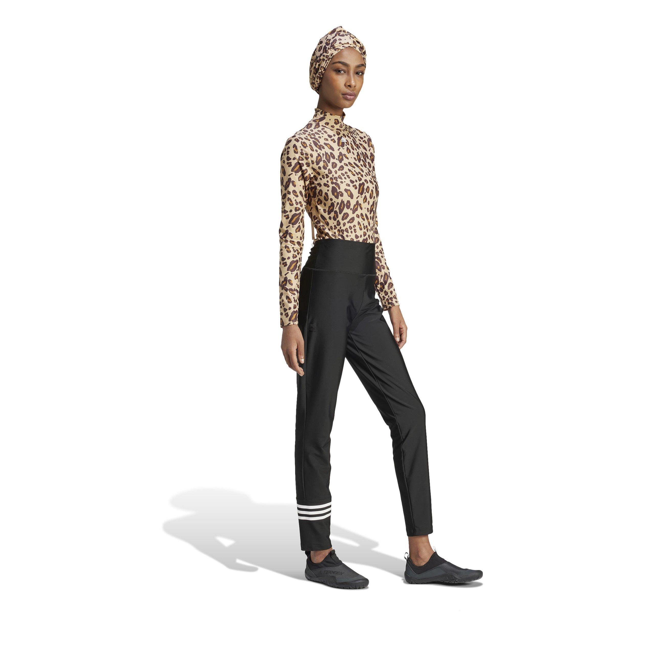 Brun/Hvid - adidas - Solid / Animal-Print Reversible Turban Womens - 4