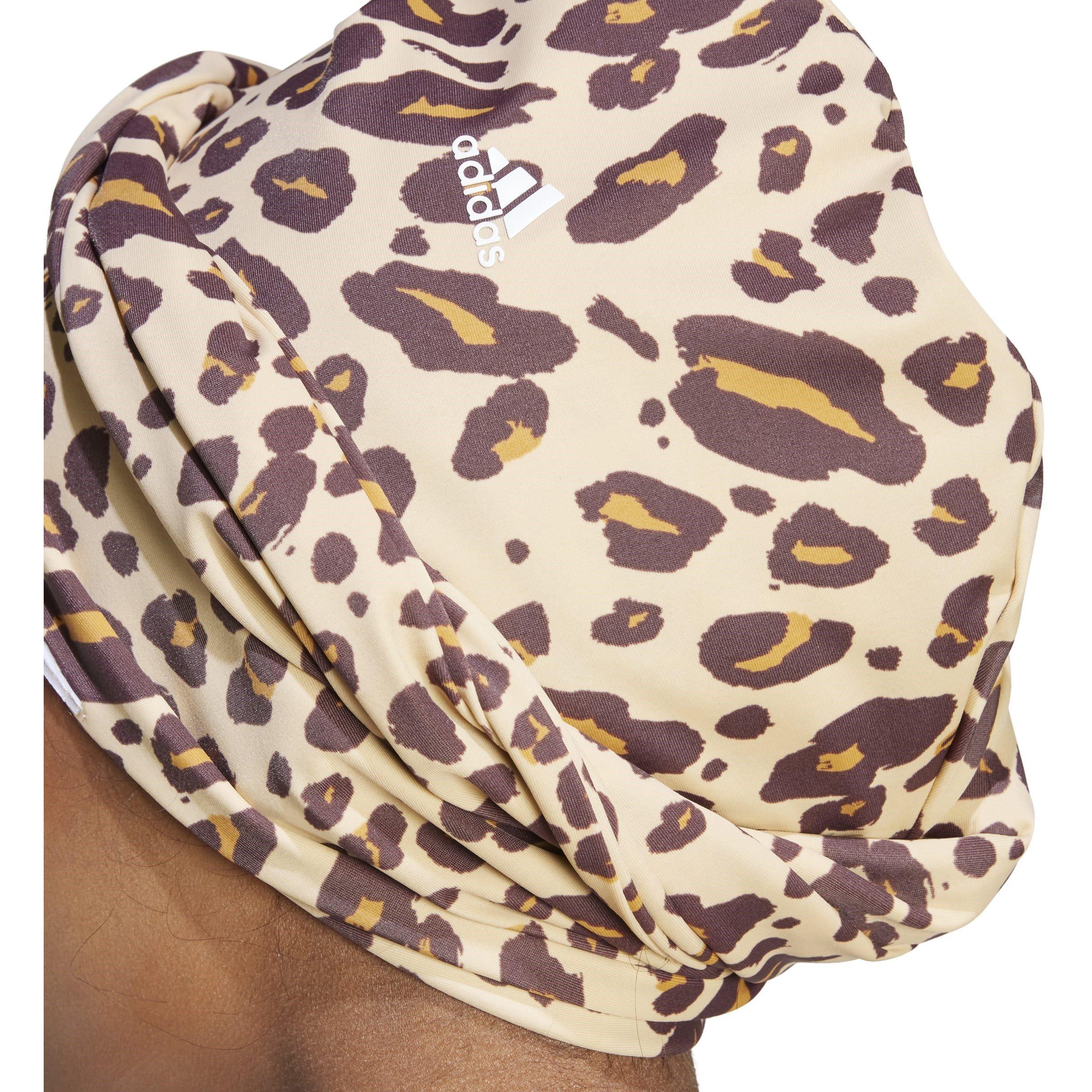 Brun/Hvid - adidas - Solid / Animal-Print Reversible Turban Womens - 6