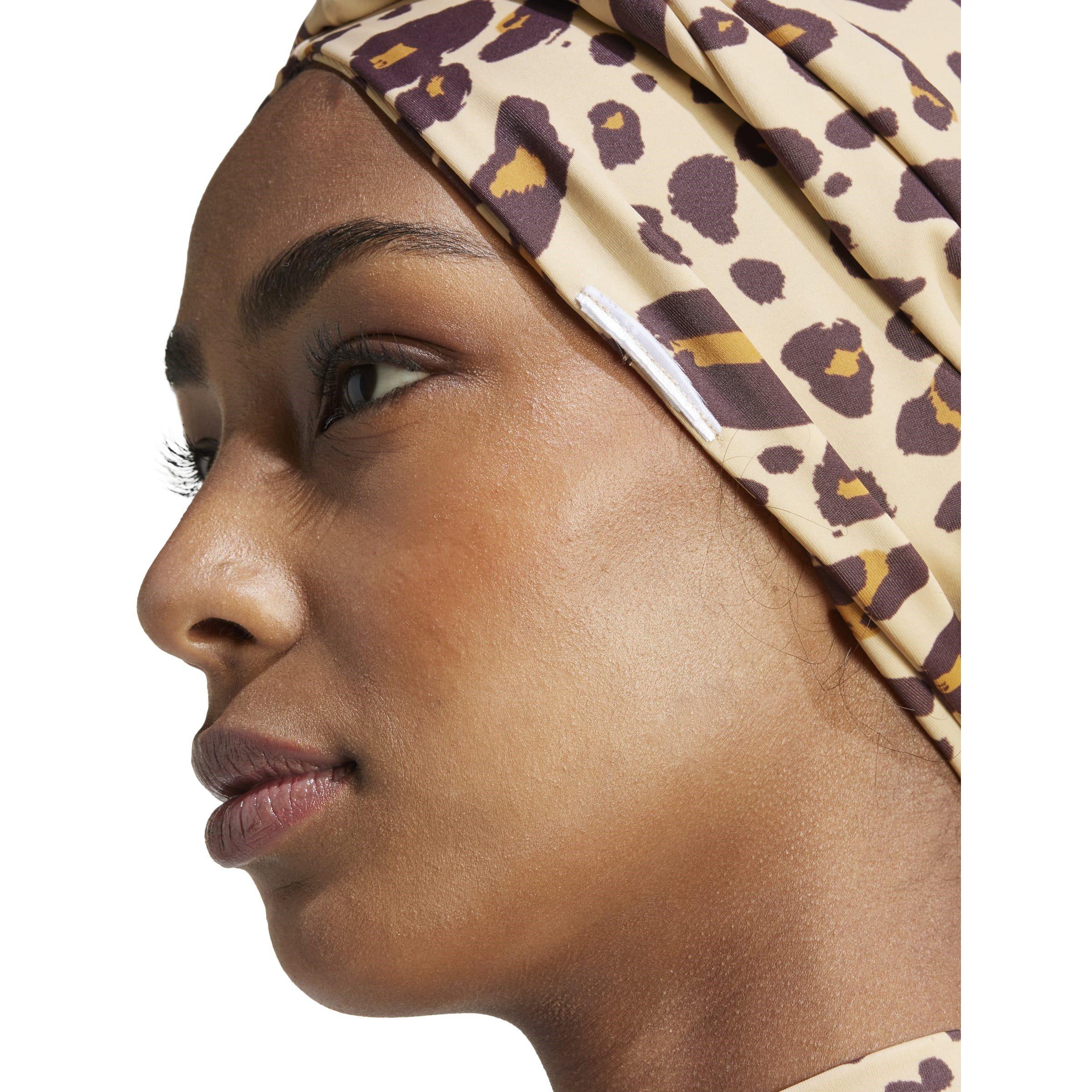 Brun/Hvid - adidas - Solid / Animal-Print Reversible Turban Womens - 7
