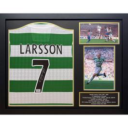 AllStarSignings Ltd Henrik Larsson signed Celtic shirt