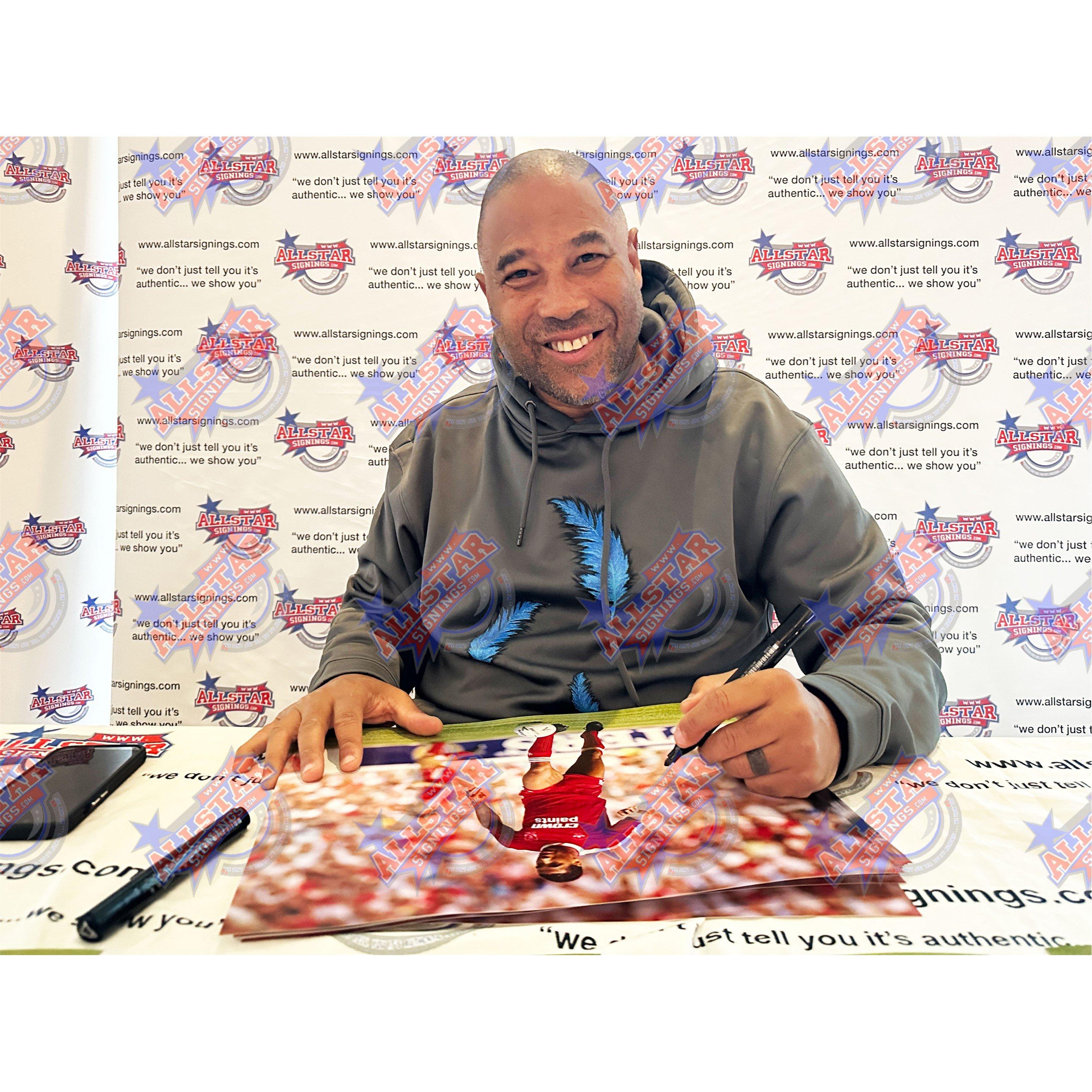 Red - AllStarSignings Ltd - John Barnes signed Liverpool 16x12 inch photo - 2