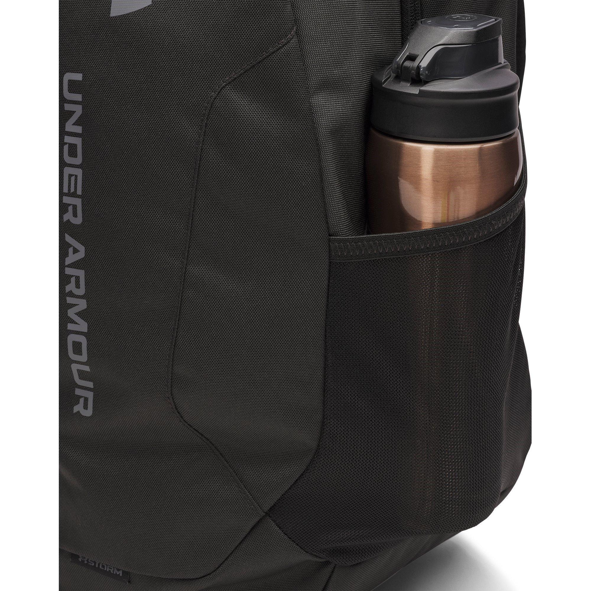 Sort/Grå - Under Armour - Armour UA Hustle Lite Backpack - 7