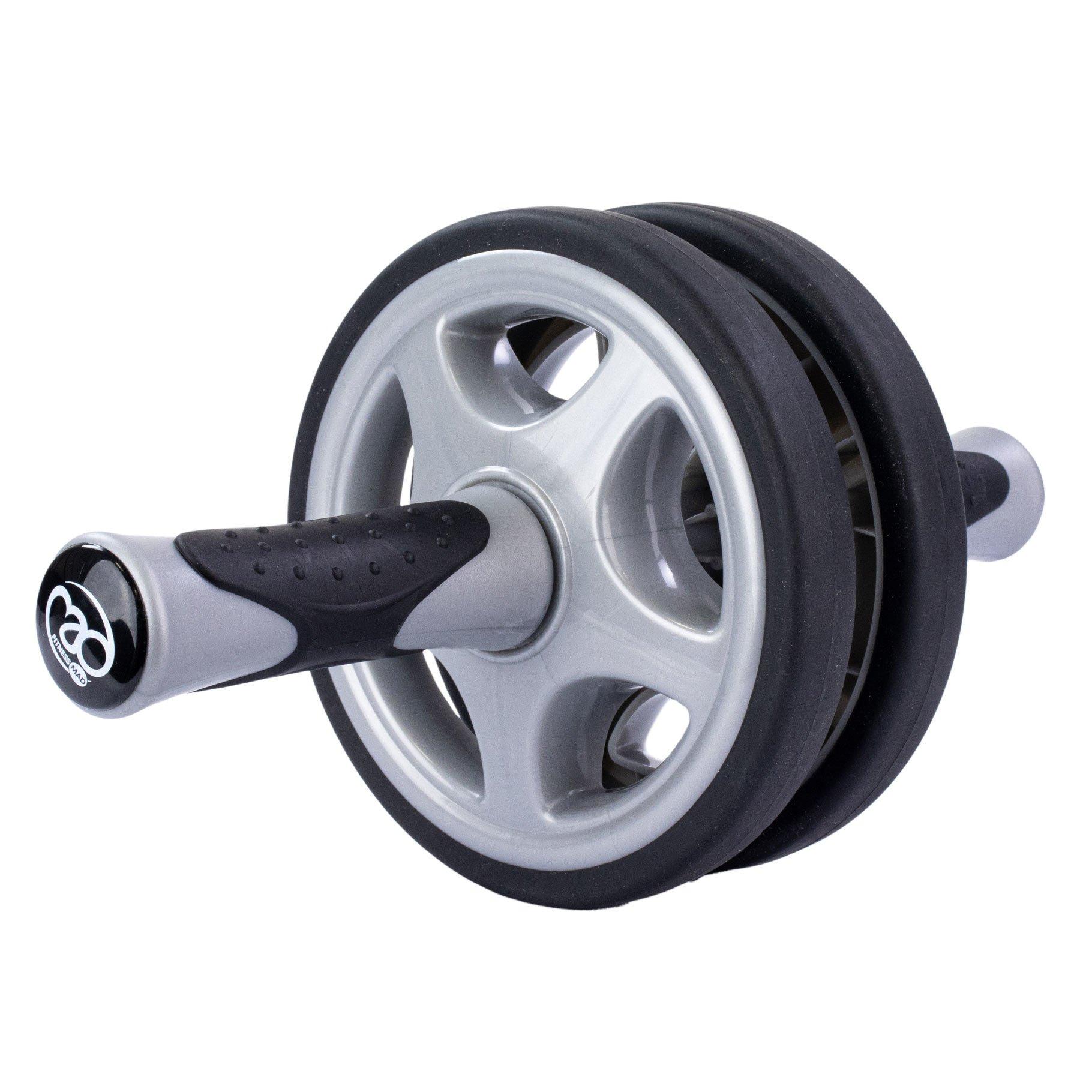 Black - Fitness-Mad - TPE Duo Ab Wheel - 1