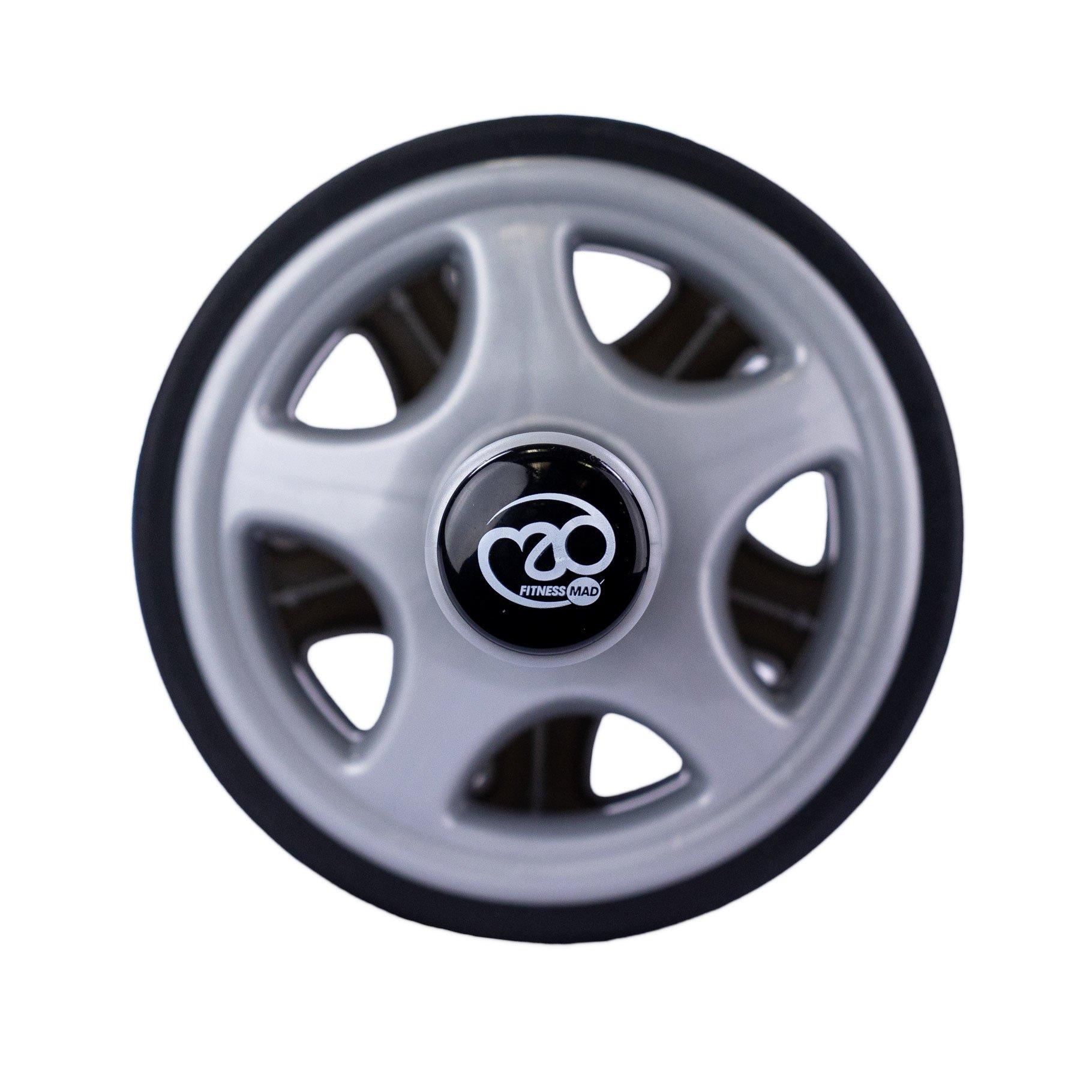 Black - Fitness-Mad - TPE Duo Ab Wheel - 4